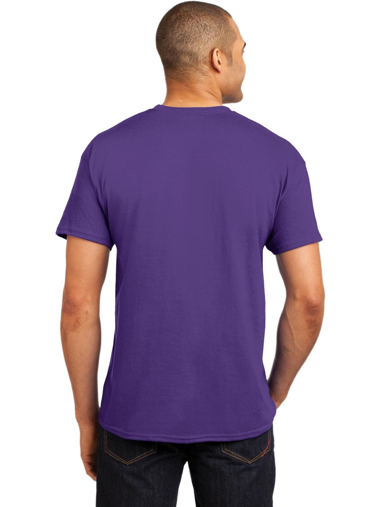 no-logo Hanes EcoSmart 50/50 Cotton/Poly T-Shirt-Regular-Hanes-Thread Logic