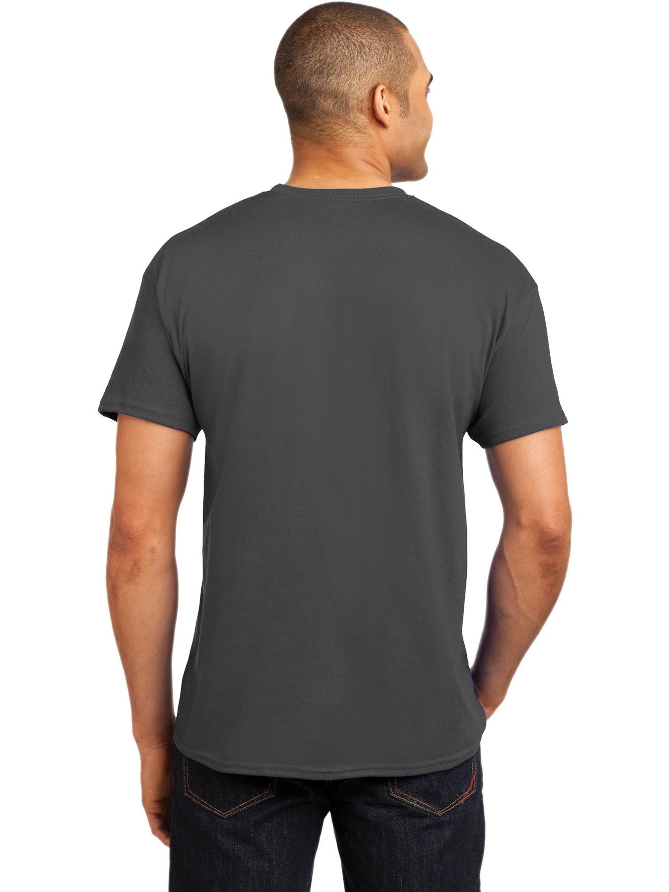 no-logo Hanes EcoSmart 50/50 Cotton/Poly T-Shirt-Regular-Hanes-Thread Logic