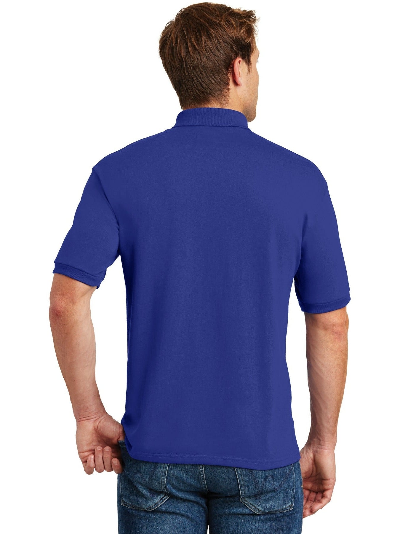 no-logo Hanes EcoSmart 5.2-Ounce Jersey Knit Sport Shirt-Regular-Hanes-Thread Logic