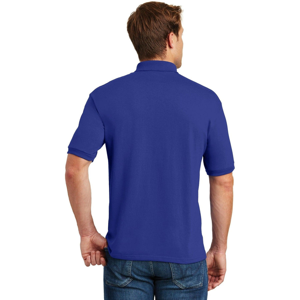 no-logo Hanes EcoSmart 5.2-Ounce Jersey Knit Sport Shirt-Regular-Hanes-Thread Logic