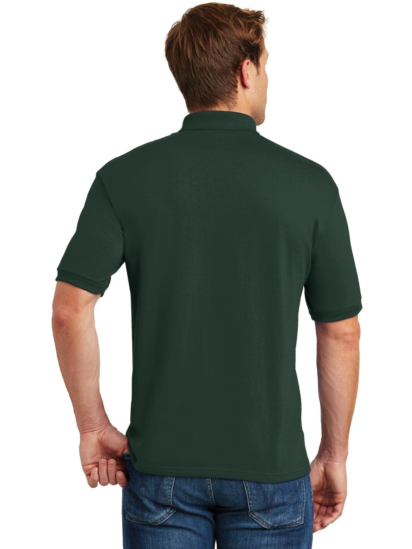no-logo Hanes EcoSmart 5.2-Ounce Jersey Knit Sport Shirt-Regular-Hanes-Thread Logic