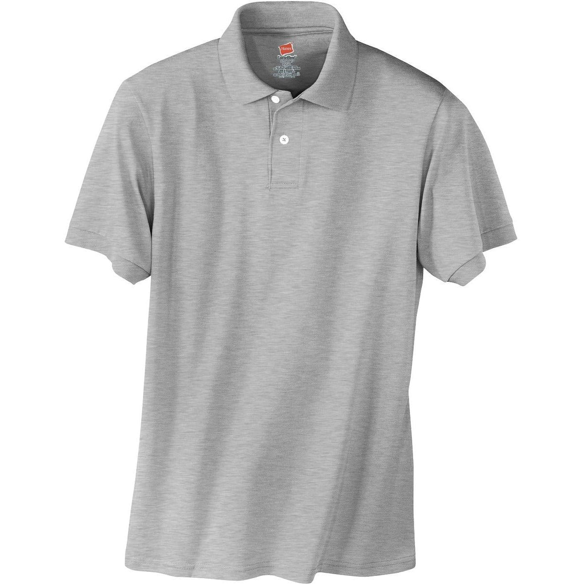no-logo Hanes EcoSmart 5.2-Ounce Jersey Knit Sport Shirt