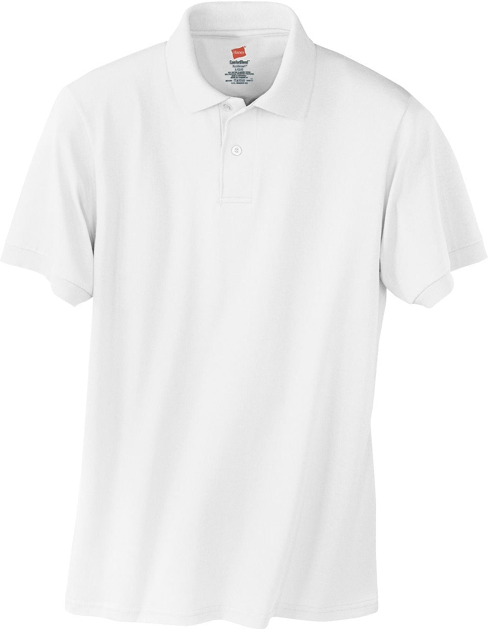 Hanes EcoSmart 5.2-Ounce Jersey Knit Sport Shirt