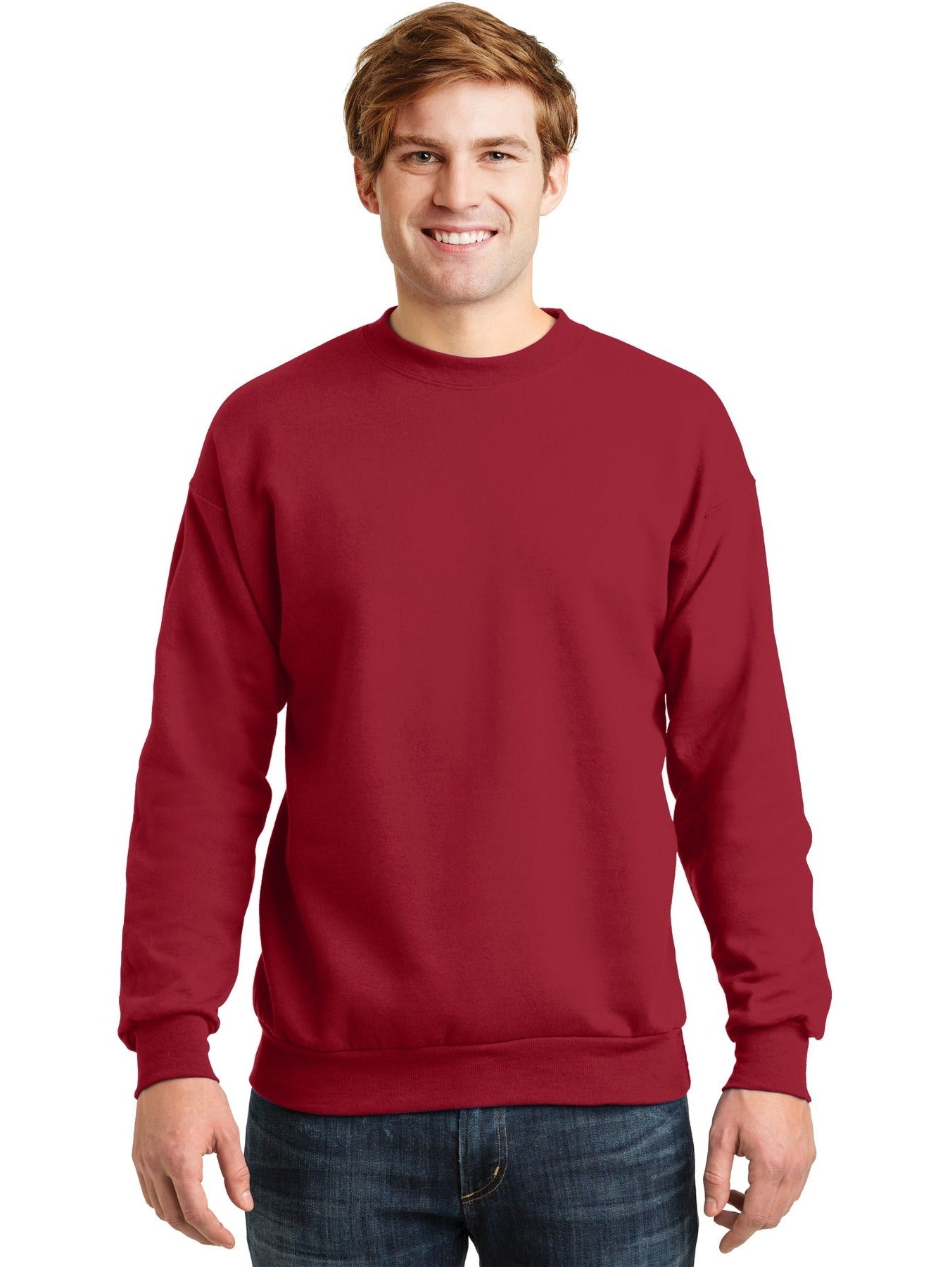 no-logo Hanes EcoSmart Crewneck Sweatshirt-Regular-Hanes-Thread Logic