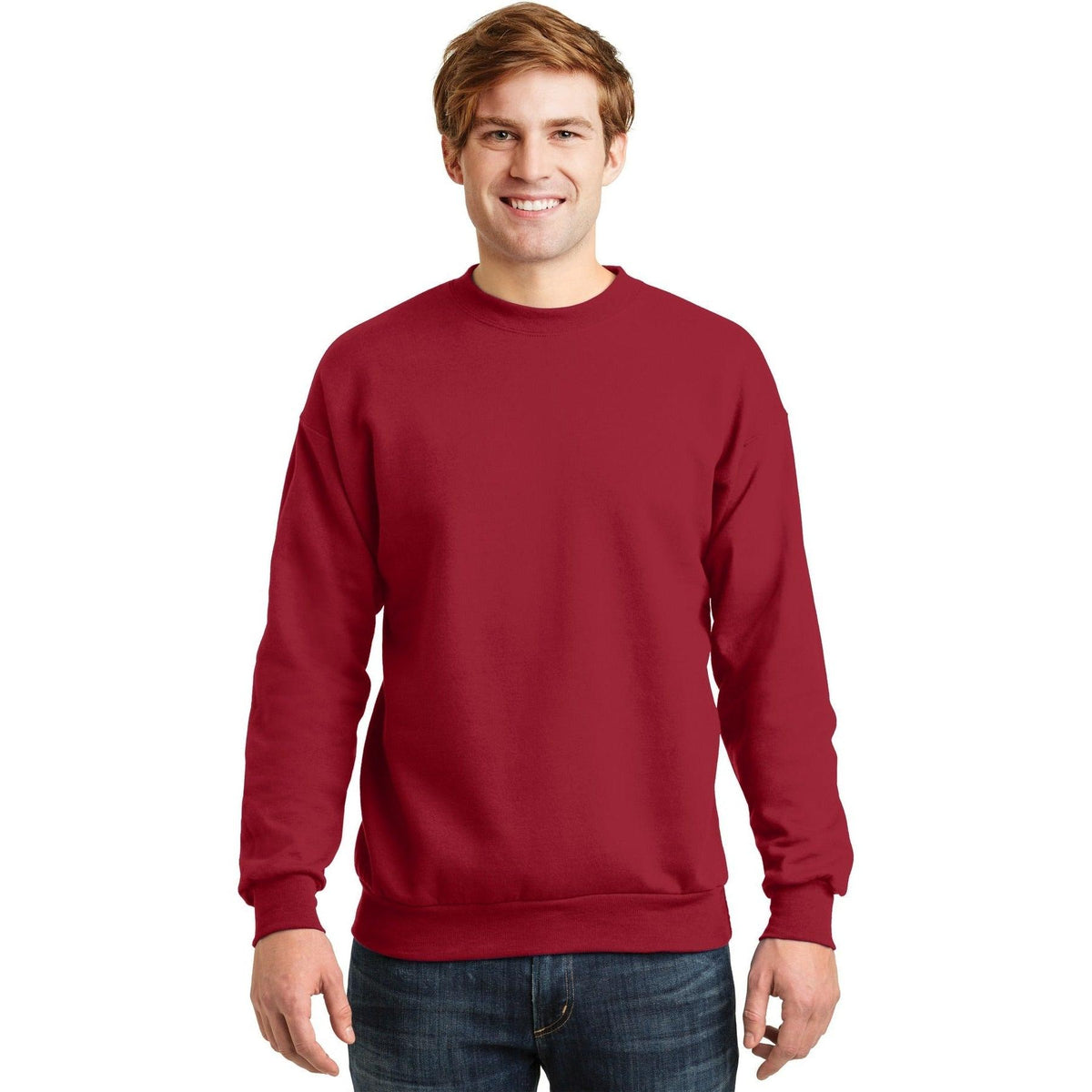 no-logo Hanes EcoSmart Crewneck Sweatshirt-Crewnecks-Hanes-Thread Logic