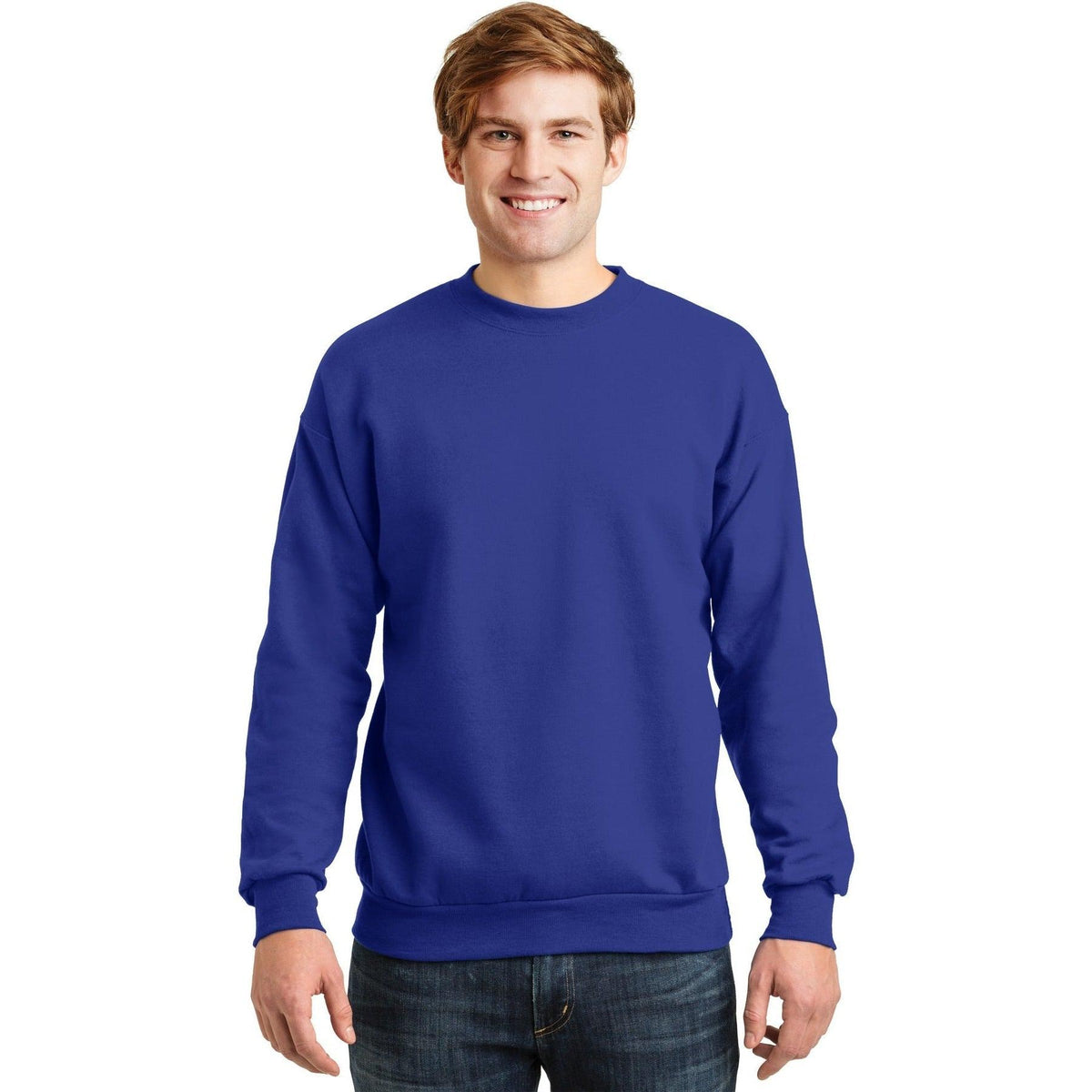 no-logo Hanes EcoSmart Crewneck Sweatshirt-Crewnecks-Hanes-Thread Logic