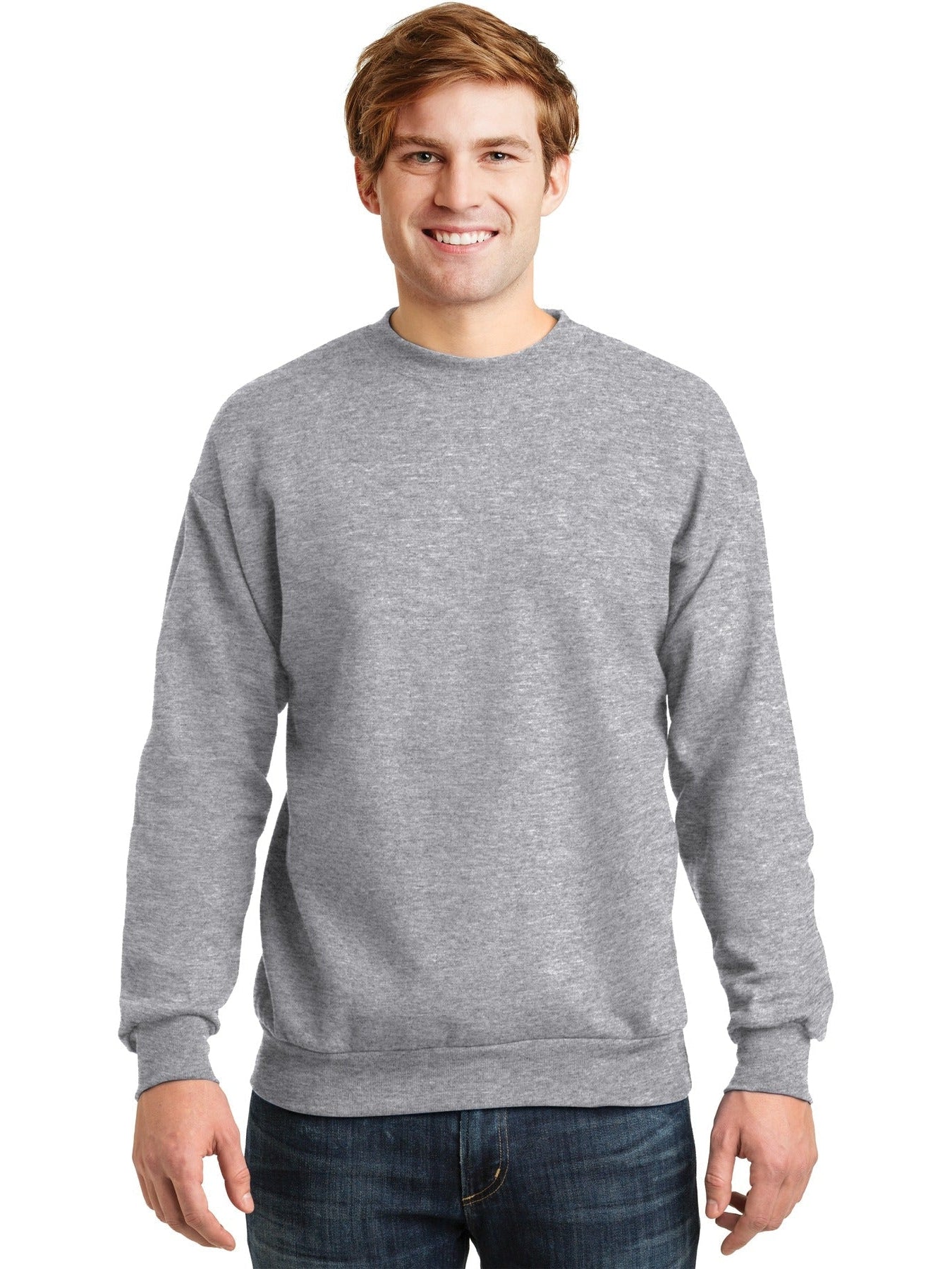 no-logo Hanes EcoSmart Crewneck Sweatshirt-Regular-Hanes-Thread Logic