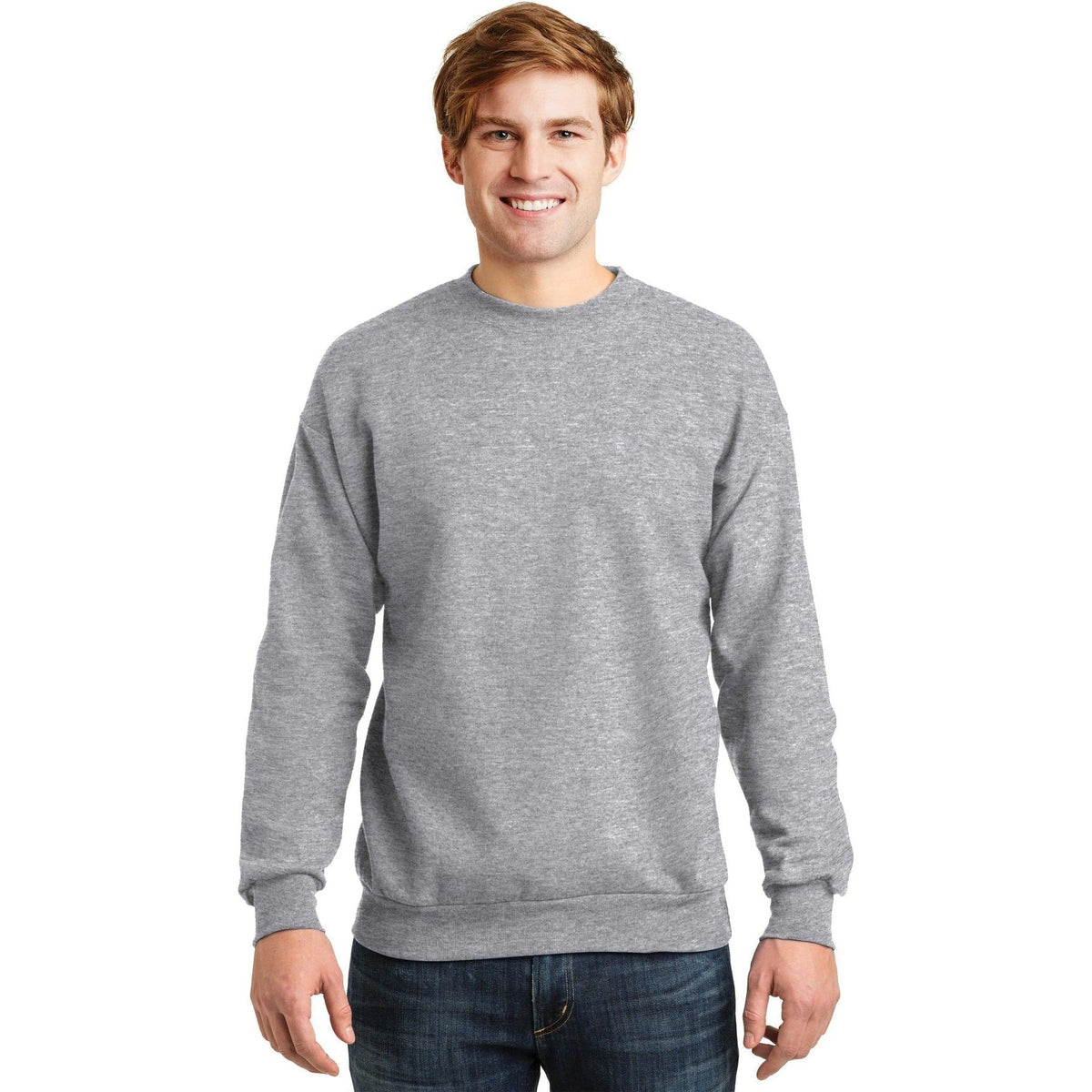 no-logo Hanes EcoSmart Crewneck Sweatshirt-Crewnecks-Hanes-Thread Logic