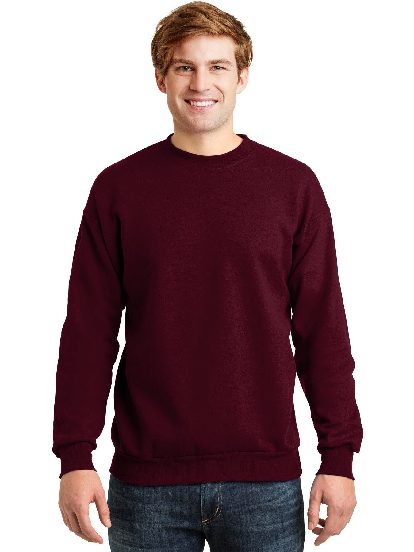 no-logo Hanes EcoSmart Crewneck Sweatshirt-Regular-Hanes-Thread Logic