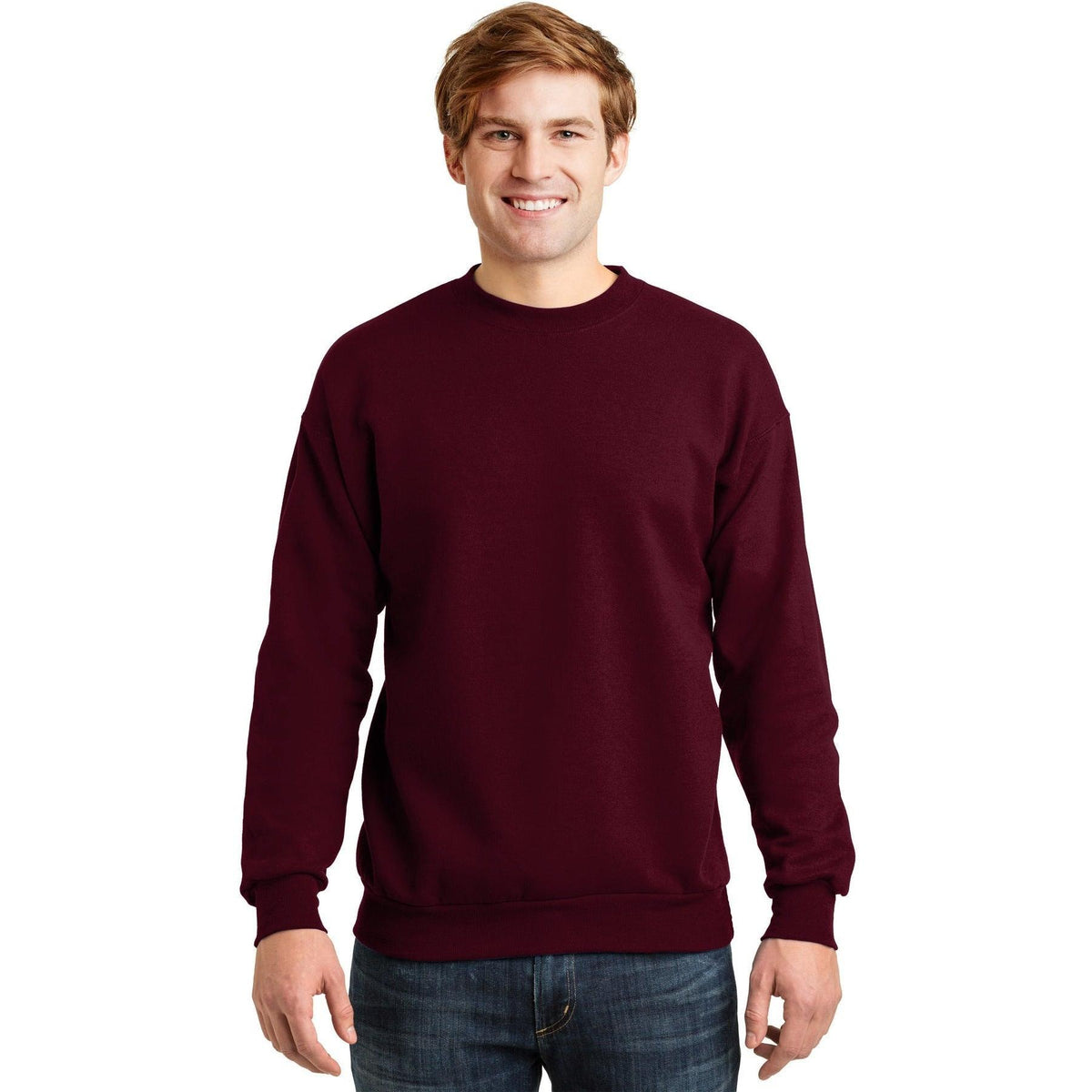 no-logo Hanes EcoSmart Crewneck Sweatshirt-Crewnecks-Hanes-Thread Logic