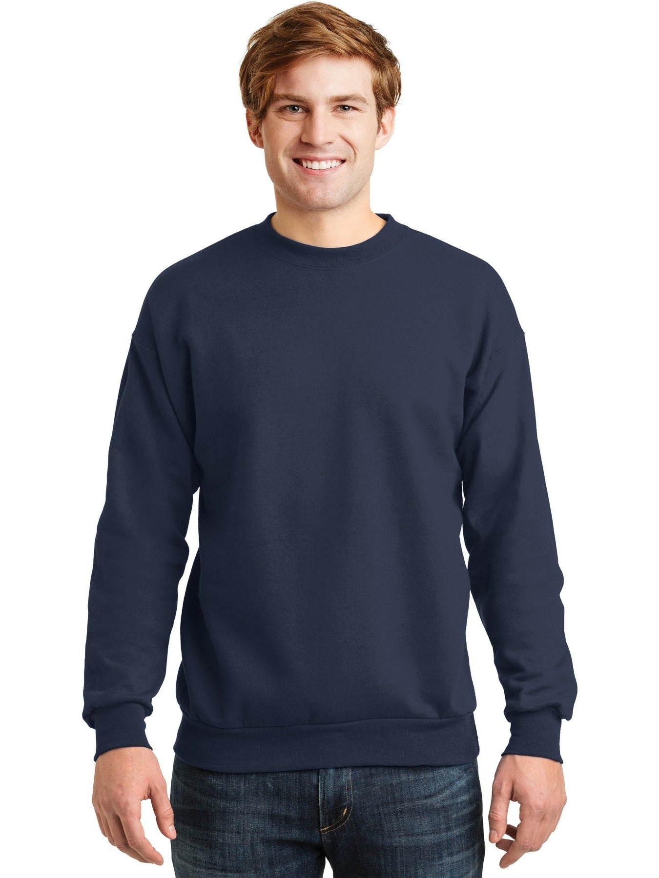 no-logo Hanes EcoSmart Crewneck Sweatshirt-Regular-Hanes-Thread Logic