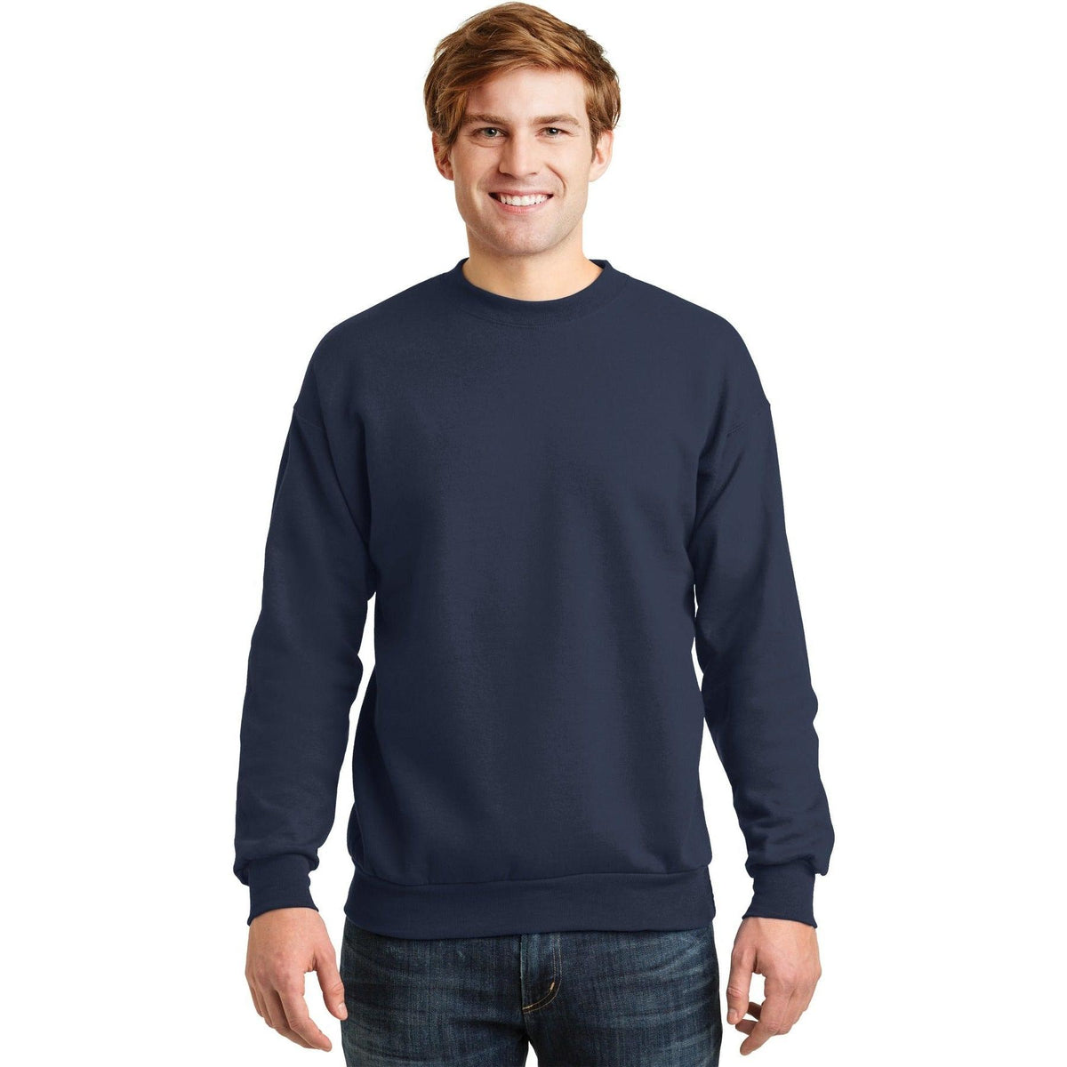 no-logo Hanes EcoSmart Crewneck Sweatshirt-Crewnecks-Hanes-Thread Logic
