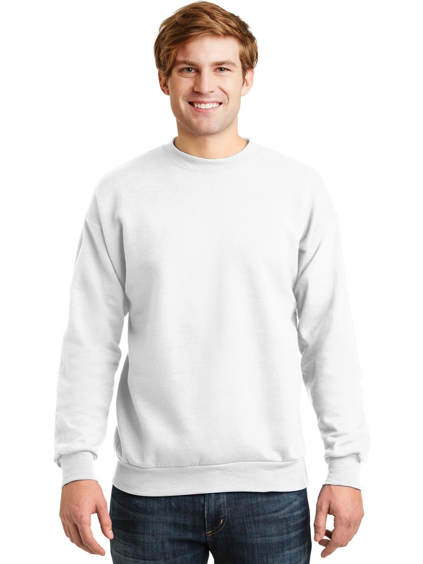 no-logo Hanes EcoSmart Crewneck Sweatshirt-Regular-Hanes-Thread Logic