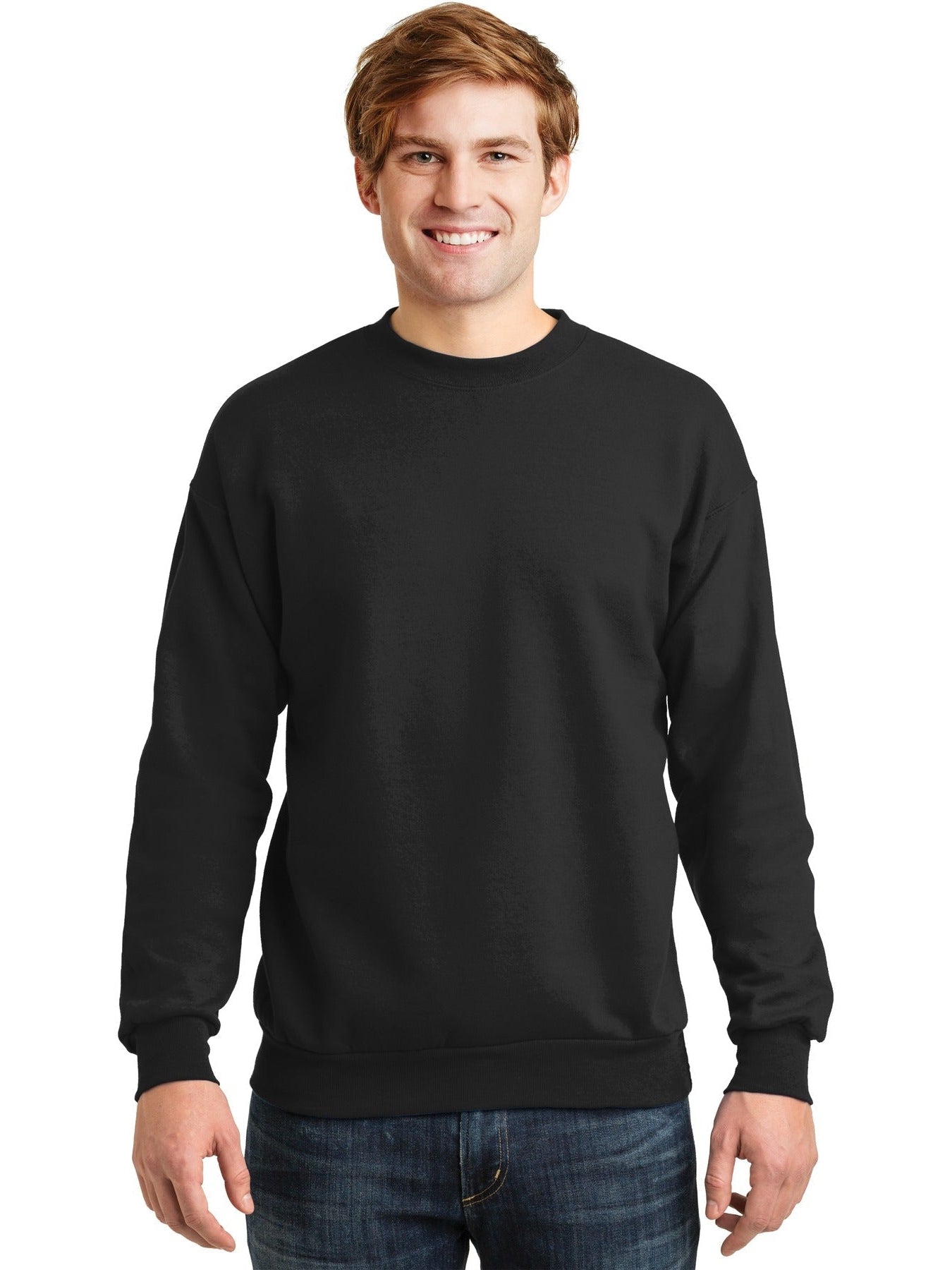 no-logo Hanes EcoSmart Crewneck Sweatshirt-Regular-Hanes-Thread Logic