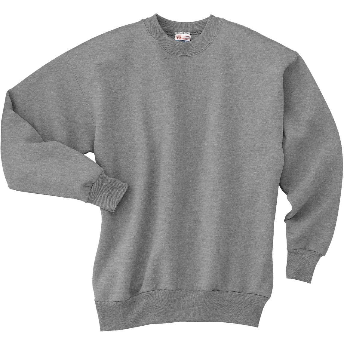no-logo Hanes EcoSmart Crewneck Sweatshirt-Crewnecks-Hanes-Light Steel-S-Thread Logic