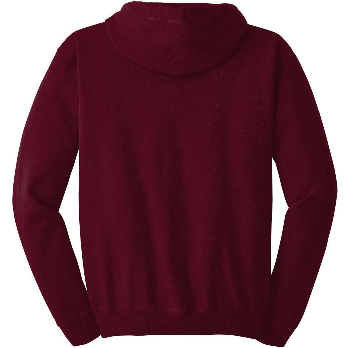 no-logo Hanes EcoSmart Full-Zip Hooded Sweatshirt-Full Zips-Hanes-Thread Logic