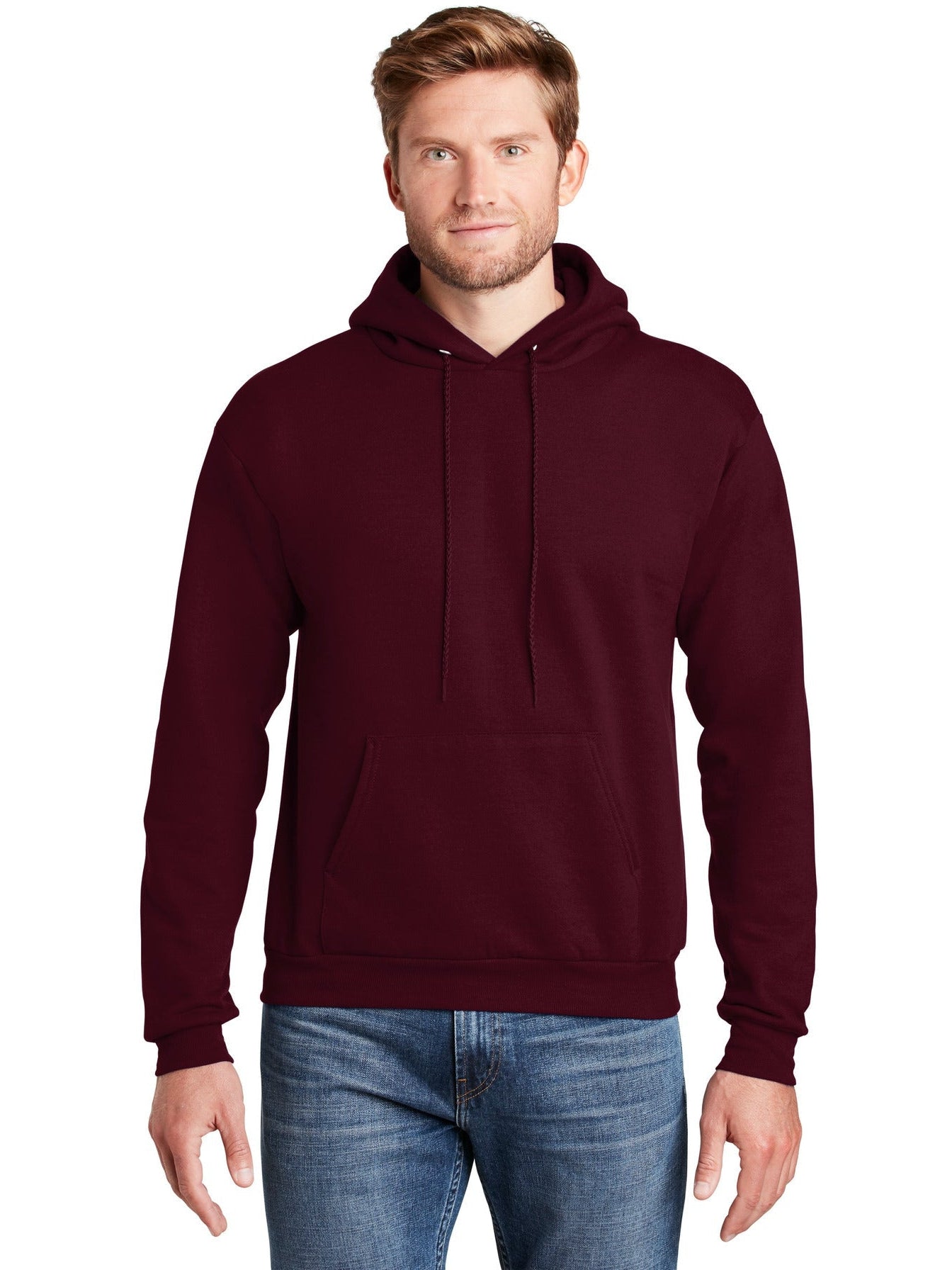 no-logo Hanes EcoSmart Pullover Hooded Sweatshirt-Regular-Hanes-Thread Logic