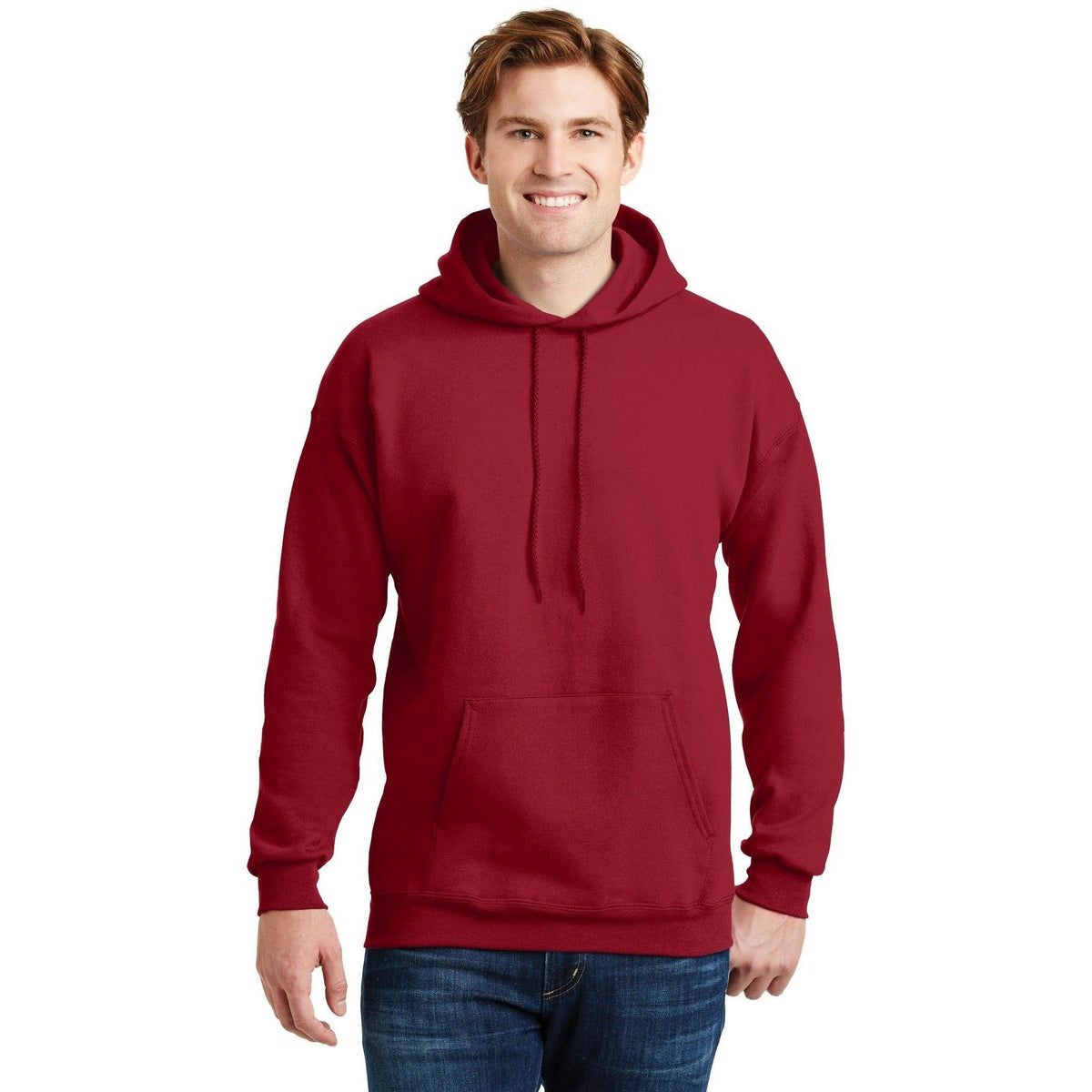 no-logo Hanes EcoSmart Pullover Hooded Sweatshirt-Hoodies-Hanes-Thread Logic