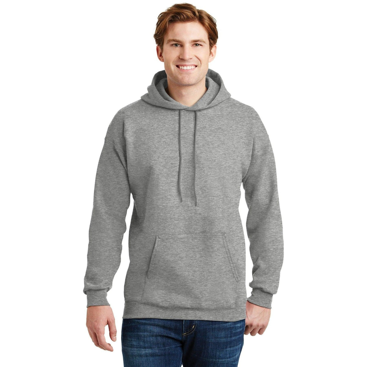 no-logo Hanes EcoSmart Pullover Hooded Sweatshirt-Hoodies-Hanes-Thread Logic
