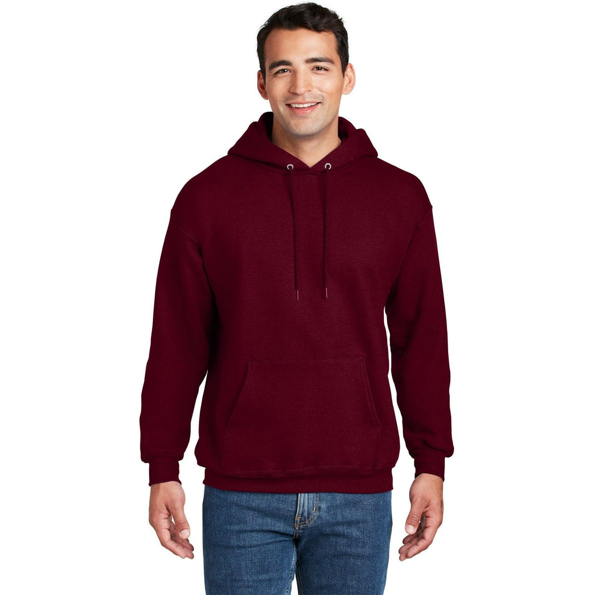 no-logo Hanes EcoSmart Pullover Hooded Sweatshirt-Hoodies-Hanes-Thread Logic