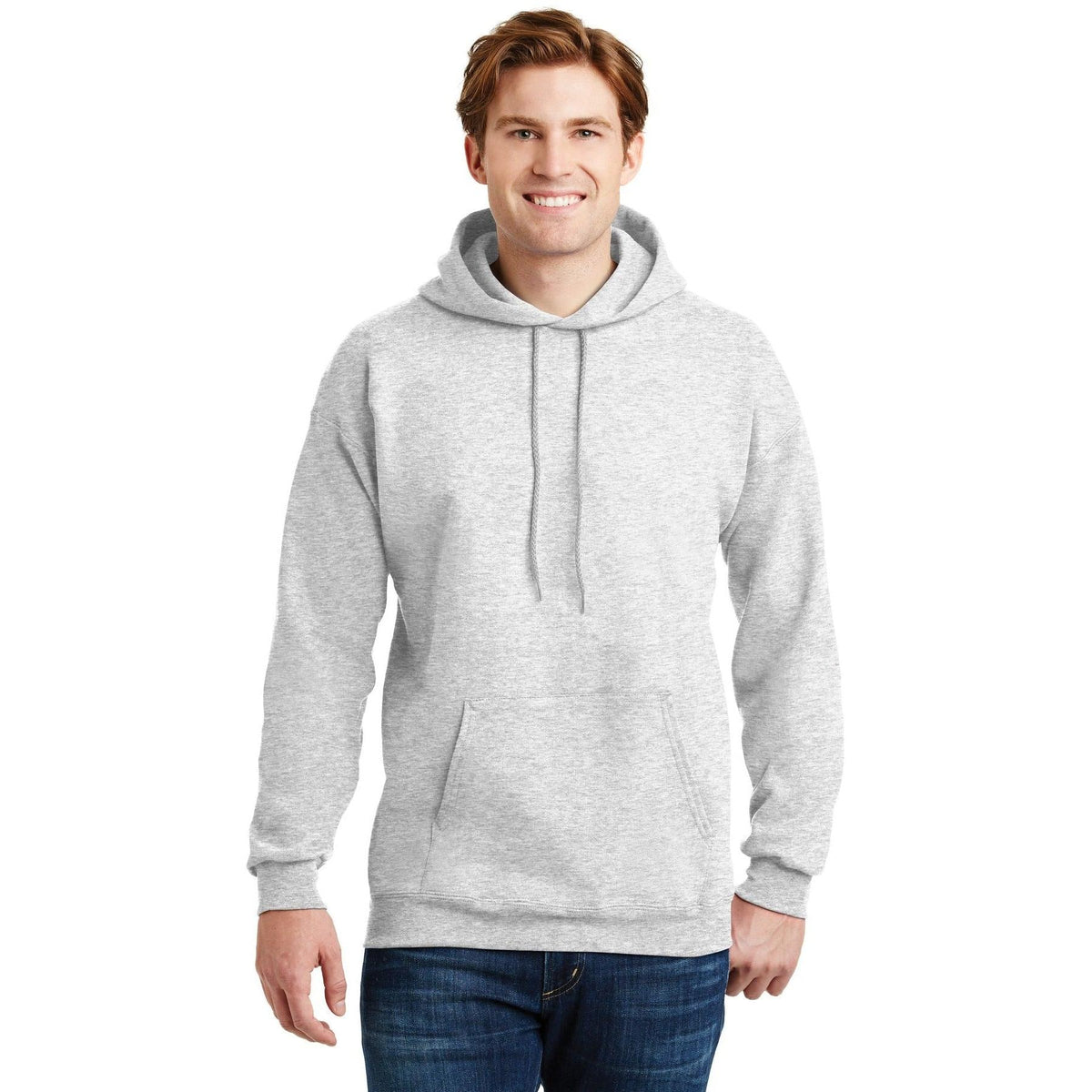 no-logo Hanes EcoSmart Pullover Hooded Sweatshirt-Hoodies-Hanes-Thread Logic