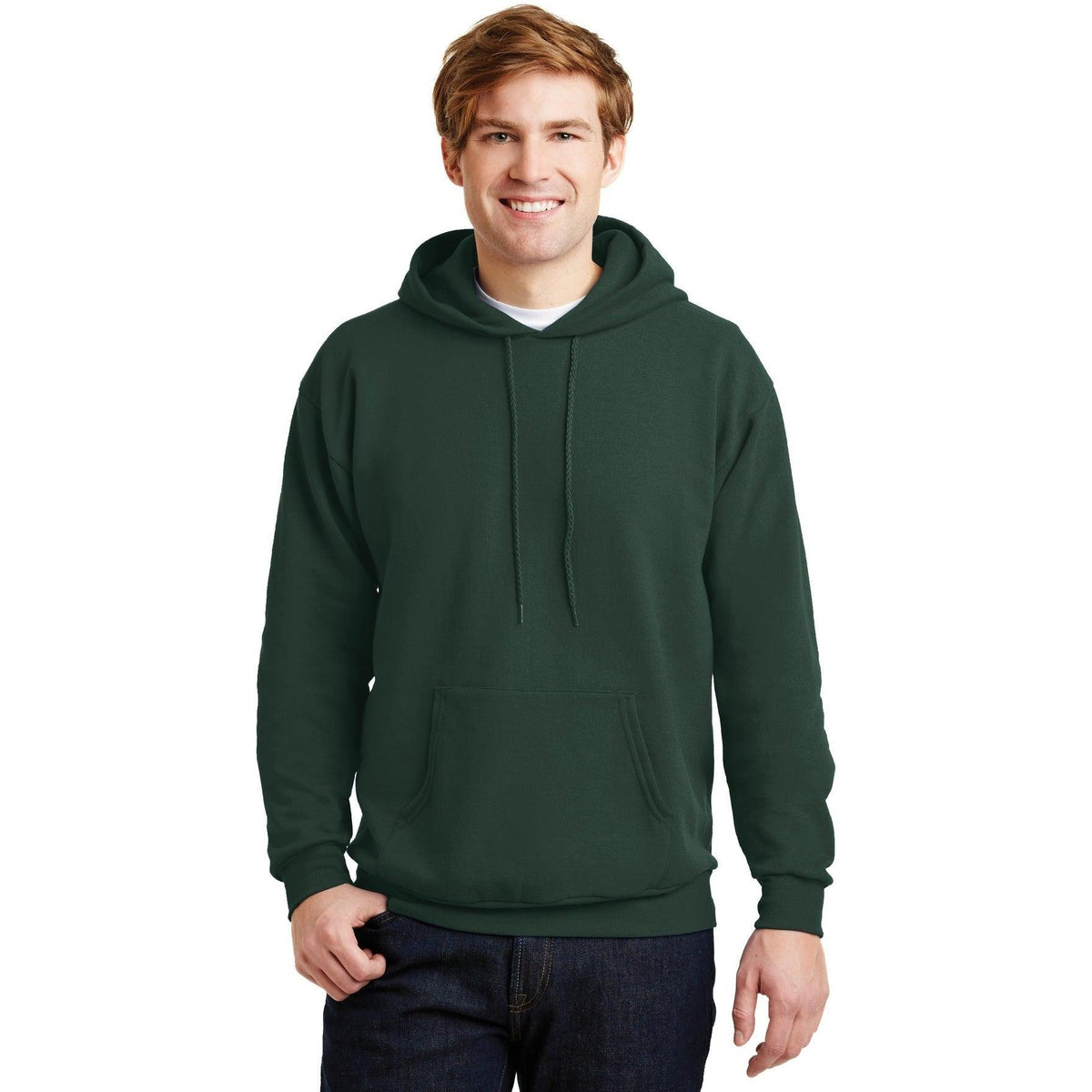 no-logo Hanes EcoSmart Pullover Hooded Sweatshirt-Hoodies-Hanes-Thread Logic