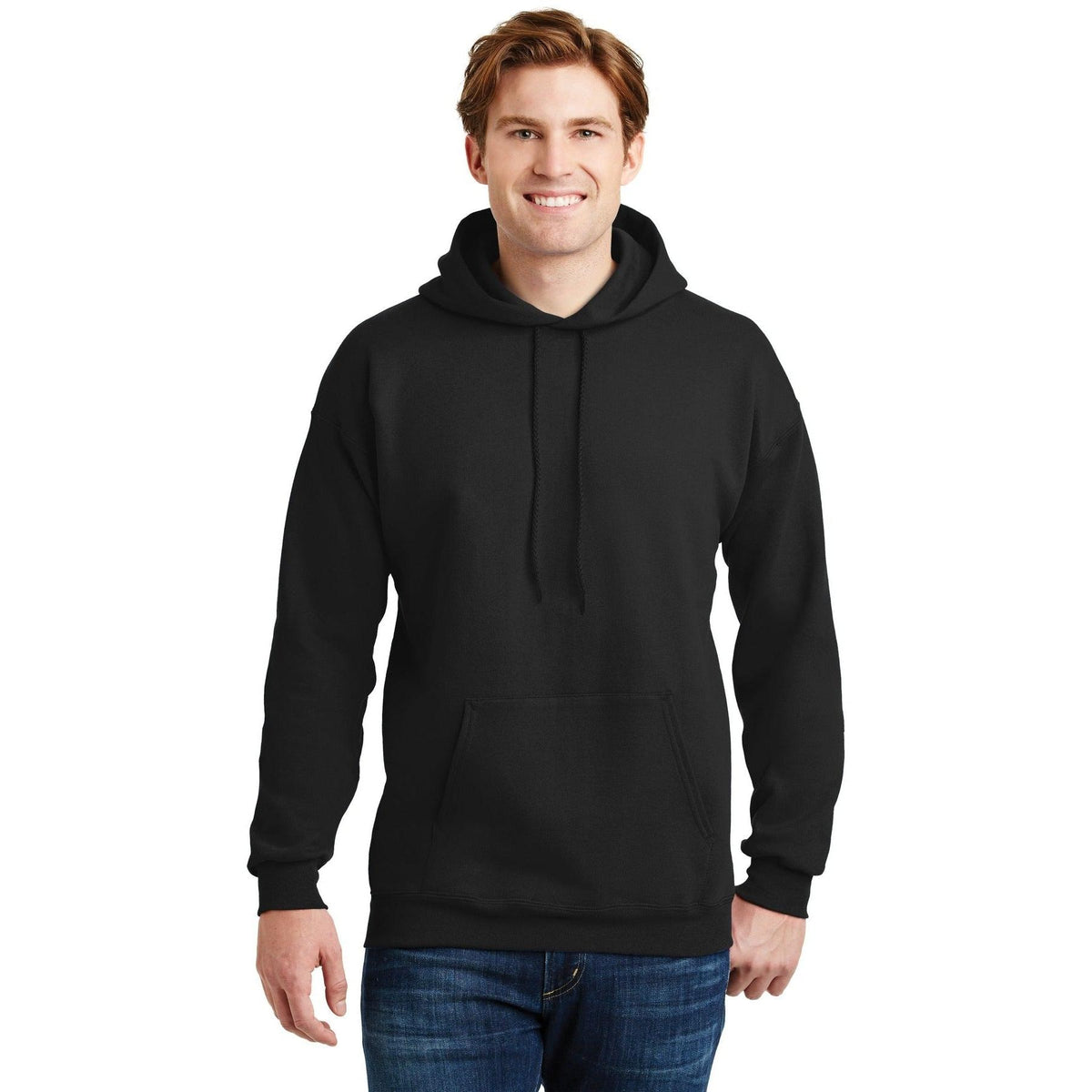 no-logo Hanes EcoSmart Pullover Hooded Sweatshirt-Hoodies-Hanes-Thread Logic