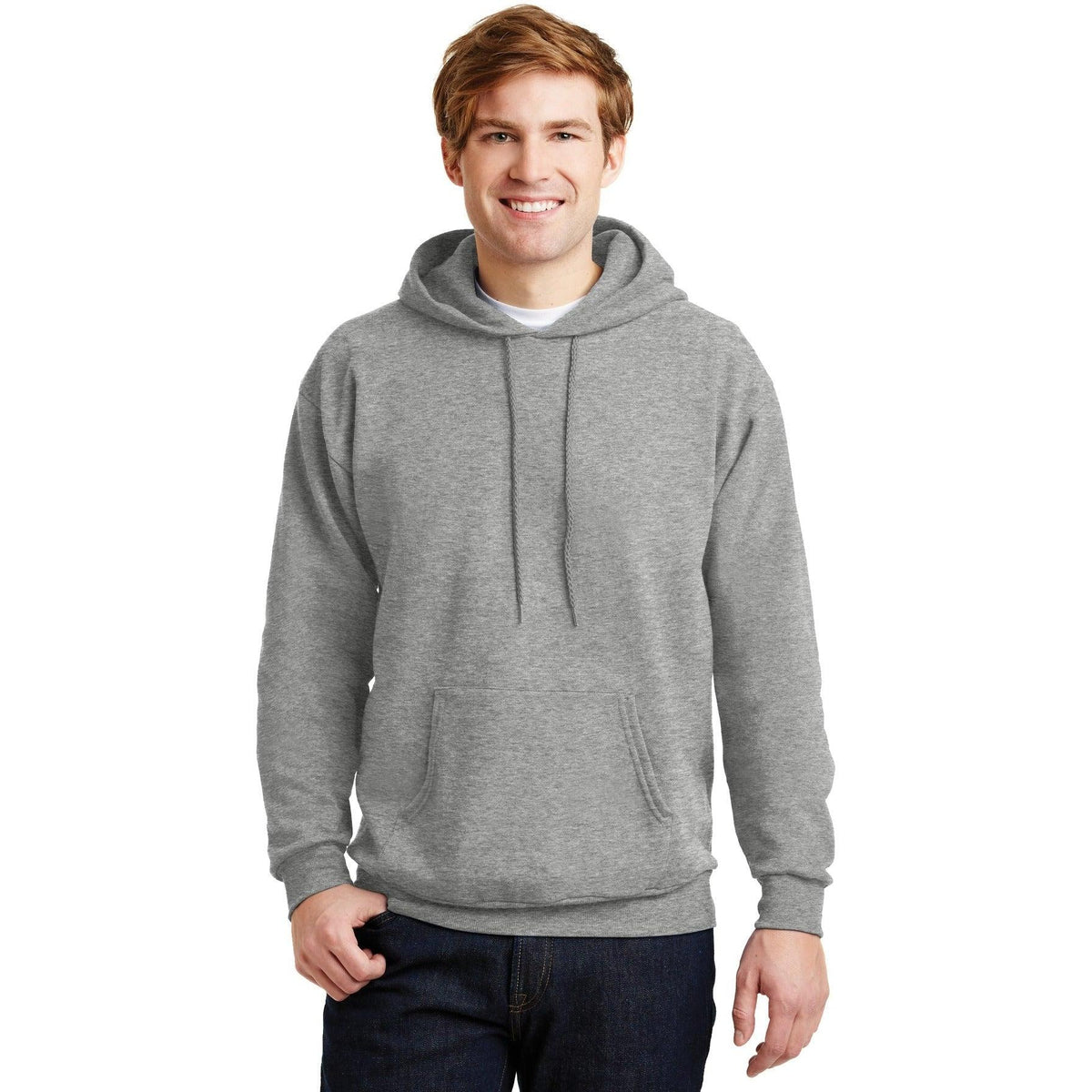no-logo Hanes EcoSmart Pullover Hooded Sweatshirt-Hoodies-Hanes-Thread Logic