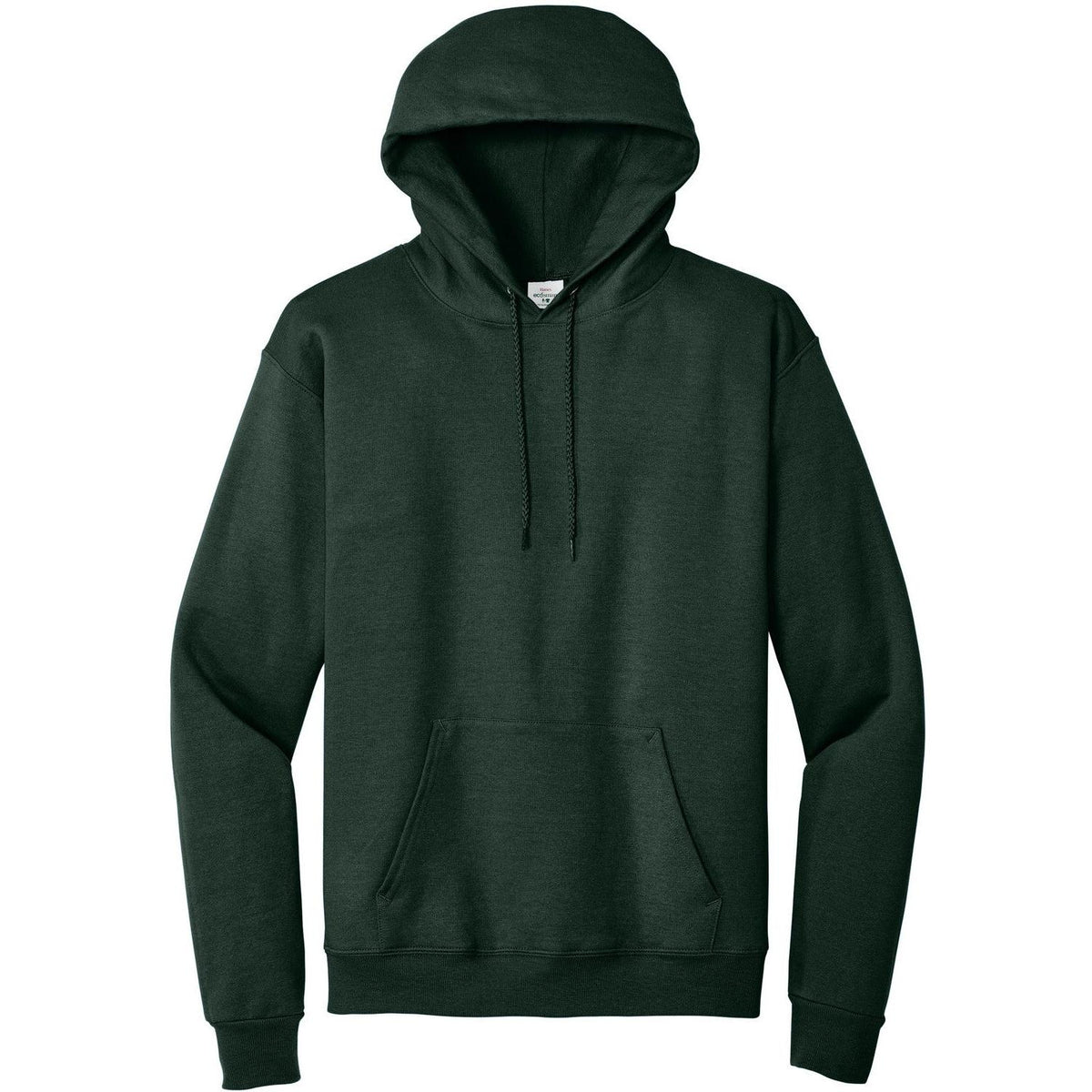 no-logo Hanes EcoSmart Pullover Hooded Sweatshirt-Hoodies-Hanes-Deep Forest-S-Thread Logic