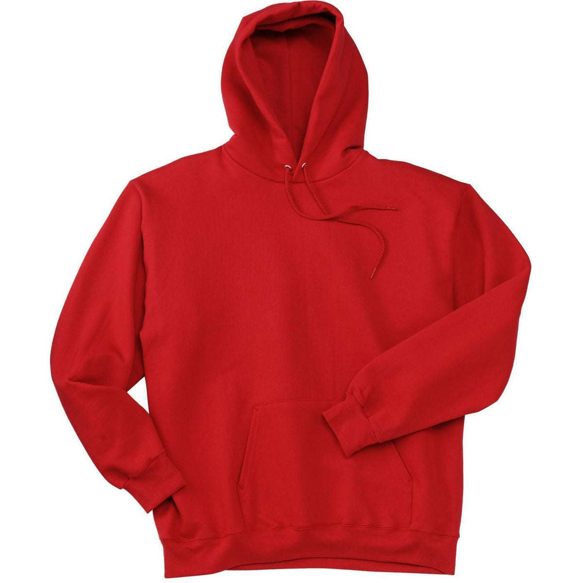 logo-left Hanes EcoSmart Pullover Hooded Sweatshirt-Hoodies-Hanes-Deep Red-S-Thread Logic