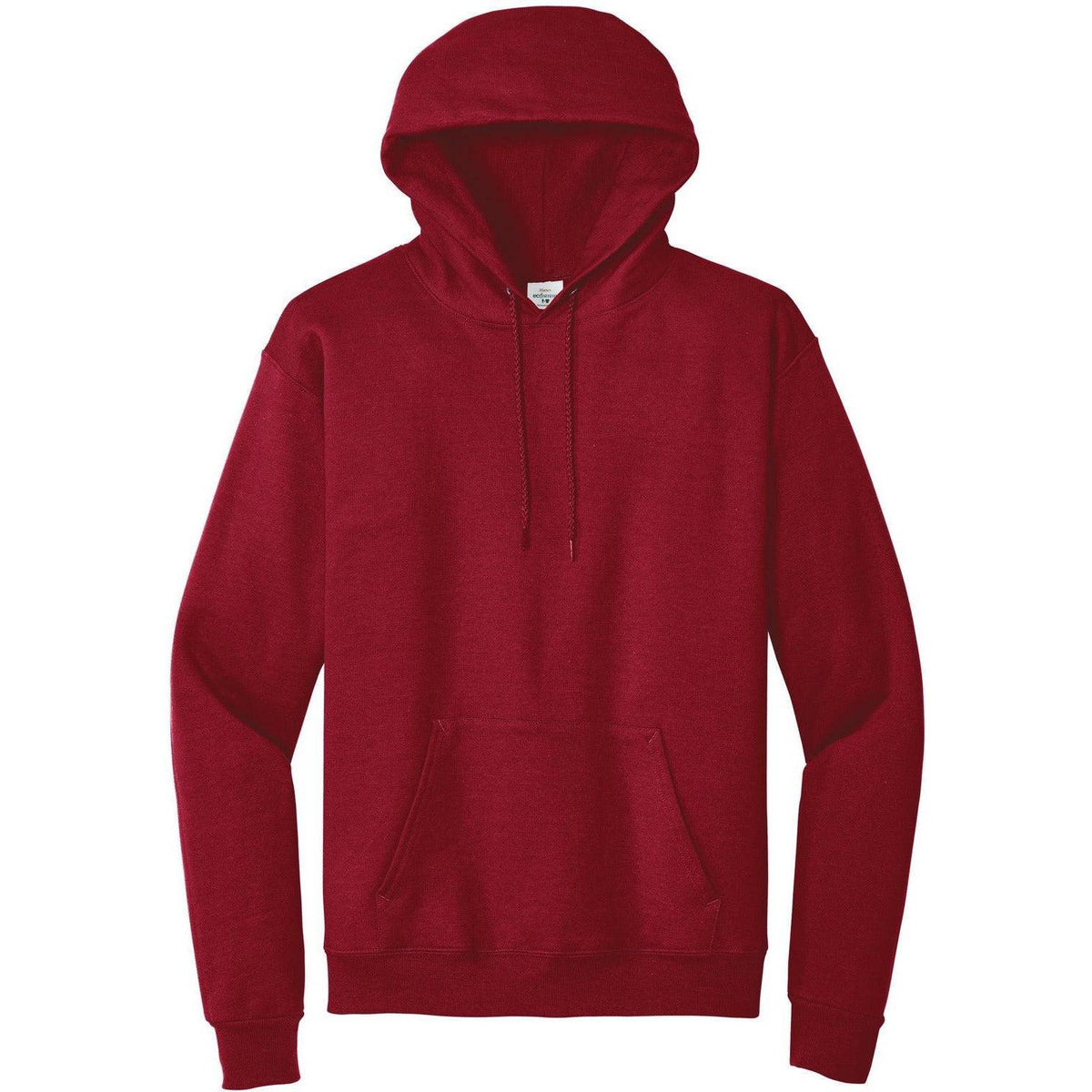 no-logo Hanes EcoSmart Pullover Hooded Sweatshirt-Hoodies-Hanes-Deep Red-S-Thread Logic