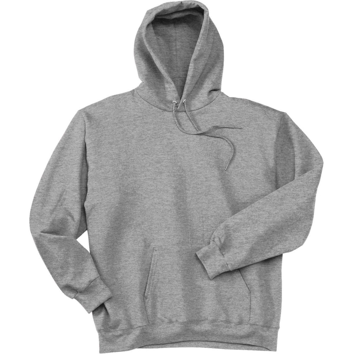 logo-left Hanes EcoSmart Pullover Hooded Sweatshirt-Hoodies-Hanes-Light Steel-S-Thread Logic