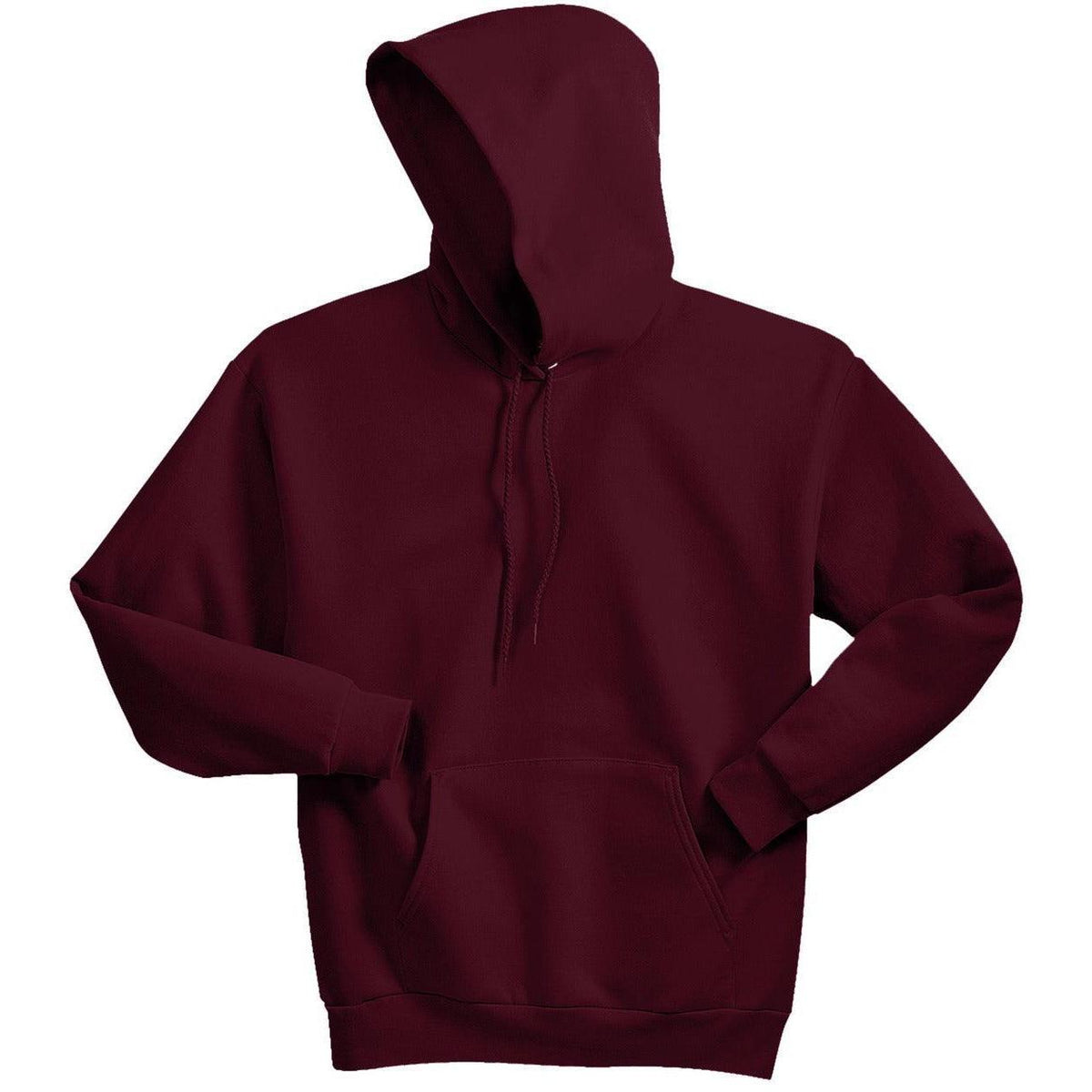 no-logo Hanes EcoSmart Pullover Hooded Sweatshirt-Hoodies-Hanes-Maroon-S-Thread Logic