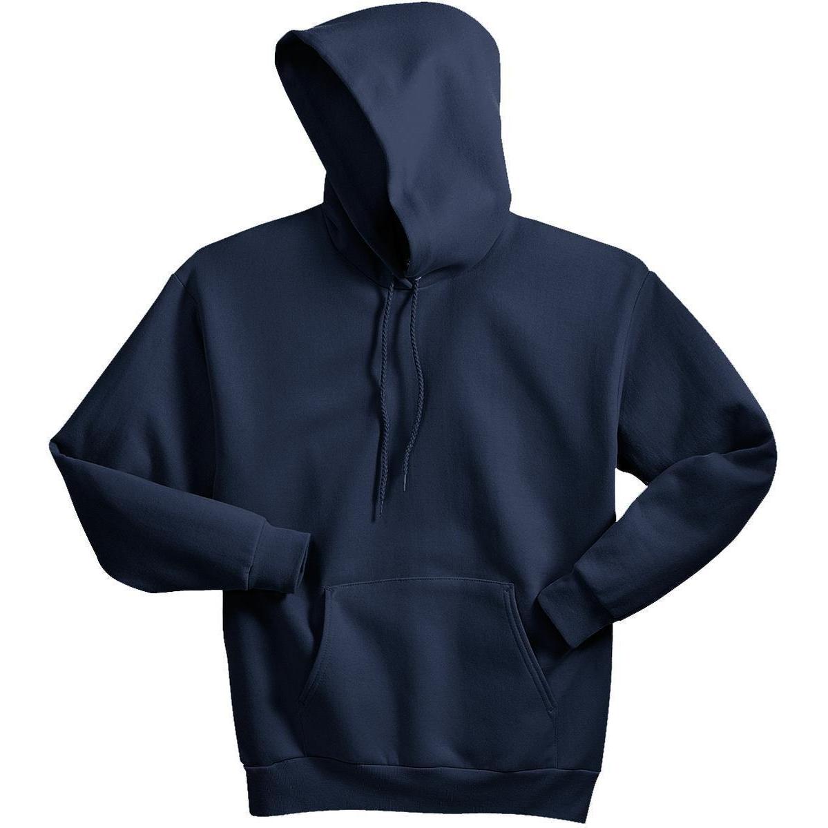 no-logo Hanes EcoSmart Pullover Hooded Sweatshirt-Hoodies-Hanes-Navy-S-Thread Logic