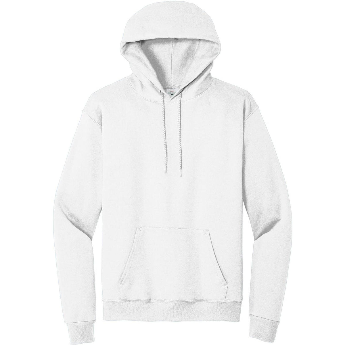 no-logo Hanes EcoSmart Pullover Hooded Sweatshirt-Hoodies-Hanes-White-S-Thread Logic