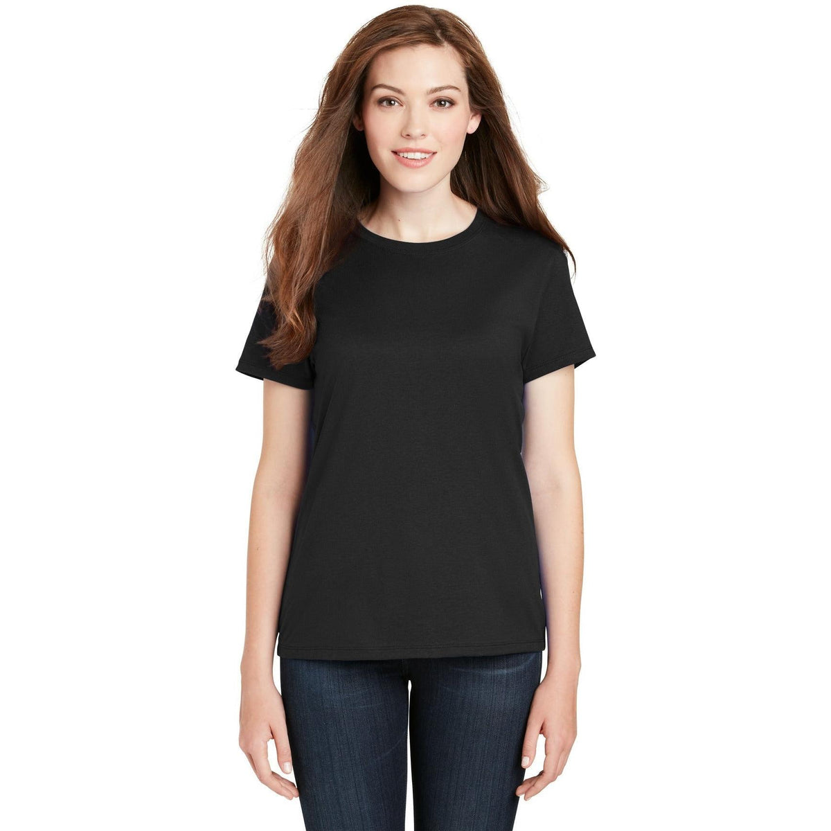 no-logo Hanes Ladies Nano-T Cotton T-Shirt-Regular-Hanes-Thread Logic