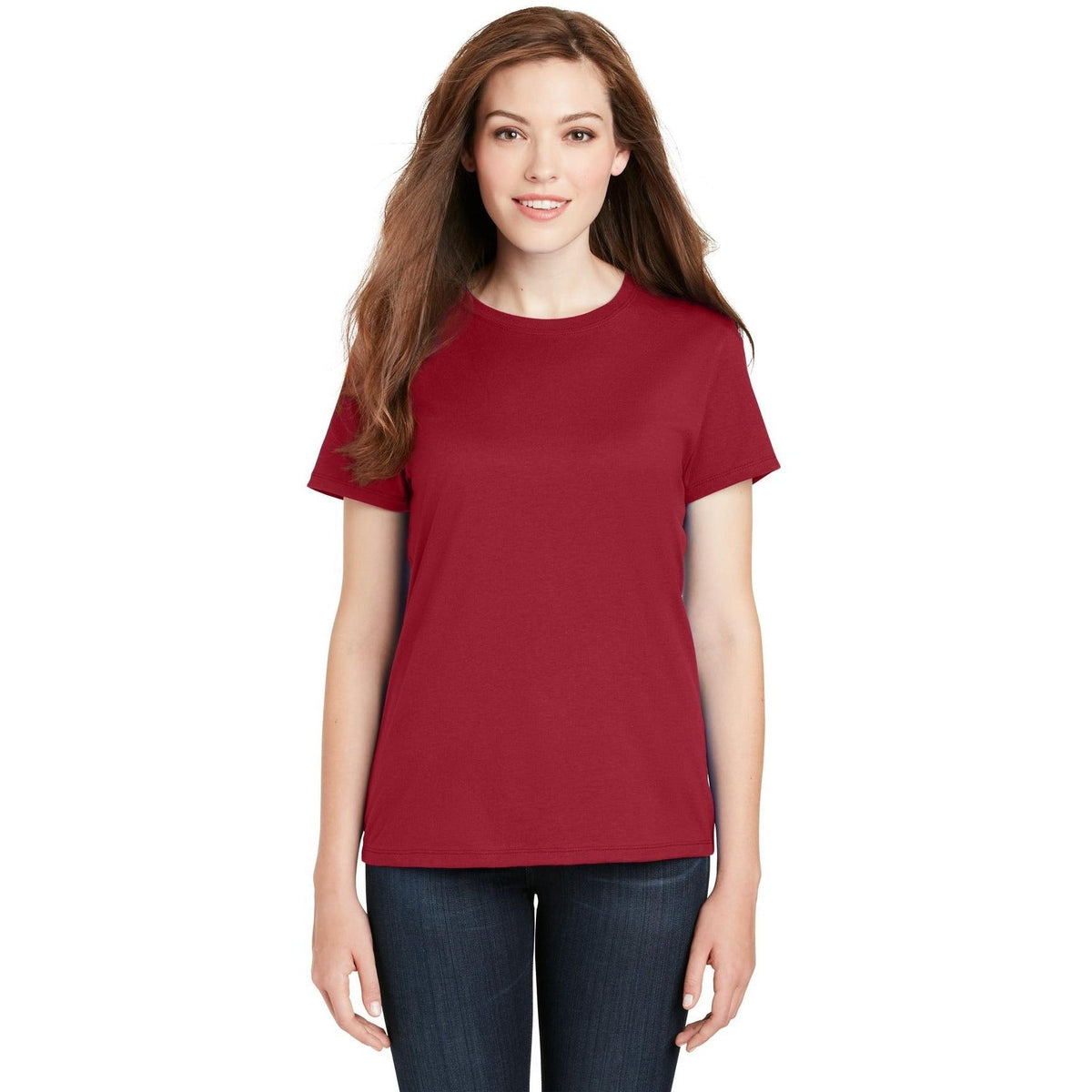 no-logo Hanes Ladies Nano-T Cotton T-Shirt-Regular-Hanes-Thread Logic