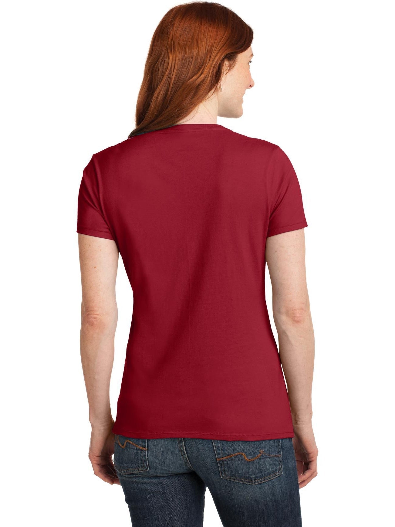 no-logo Hanes Ladies Nano-T Cotton V-Neck T-Shirt-Regular-Hanes-Thread Logic