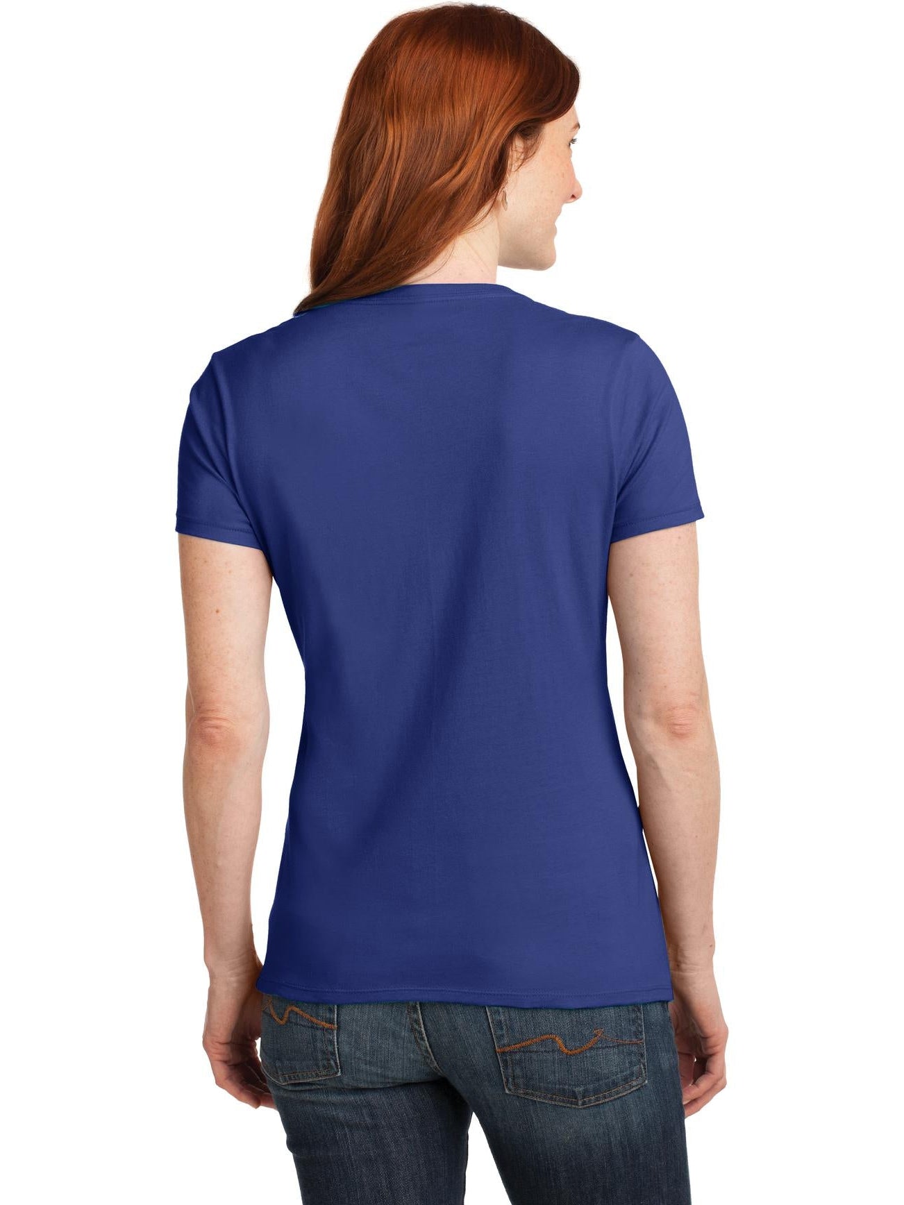 no-logo Hanes Ladies Nano-T Cotton V-Neck T-Shirt-Regular-Hanes-Thread Logic