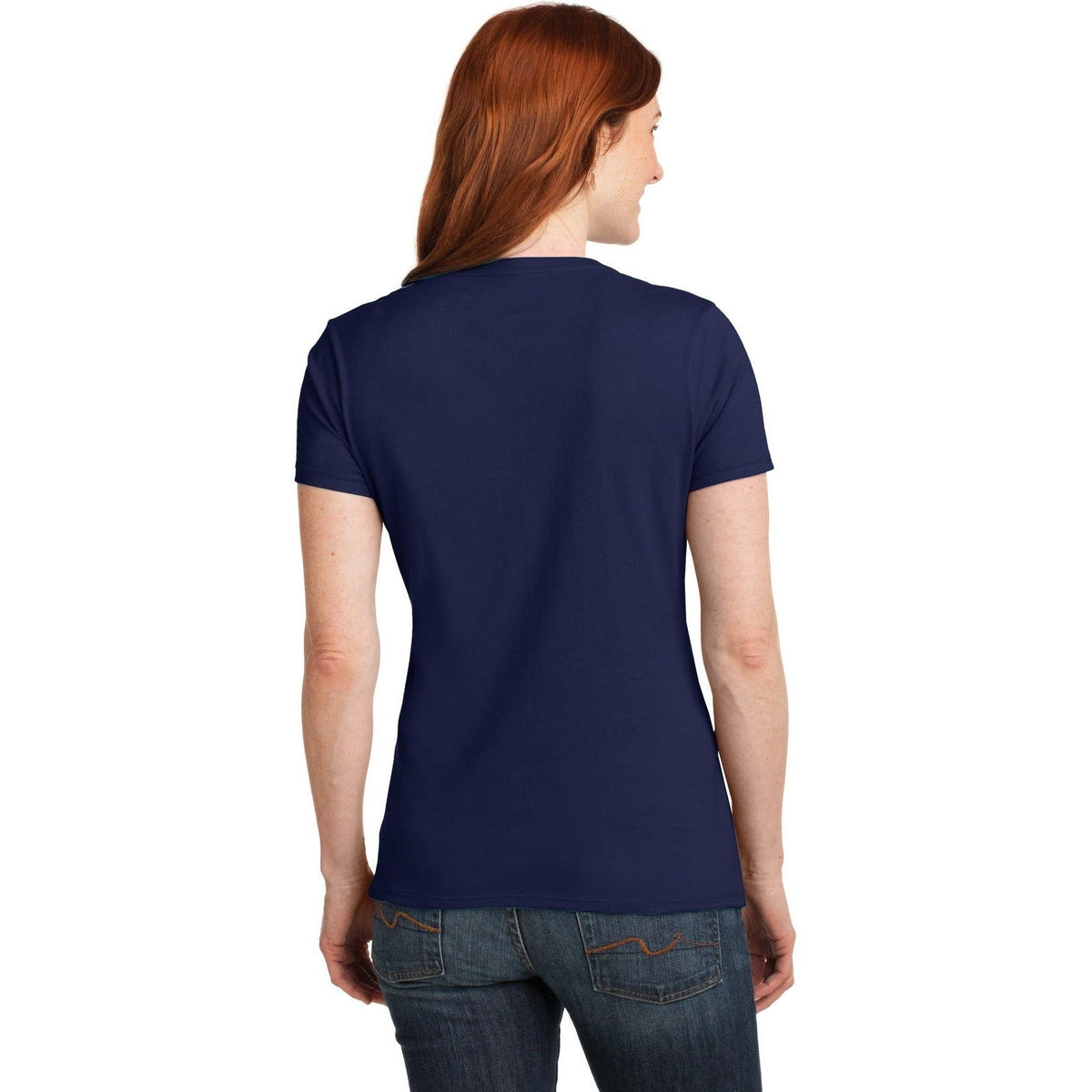 no-logo Hanes Ladies Nano-T Cotton V-Neck T-Shirt-Regular-Hanes-Thread Logic