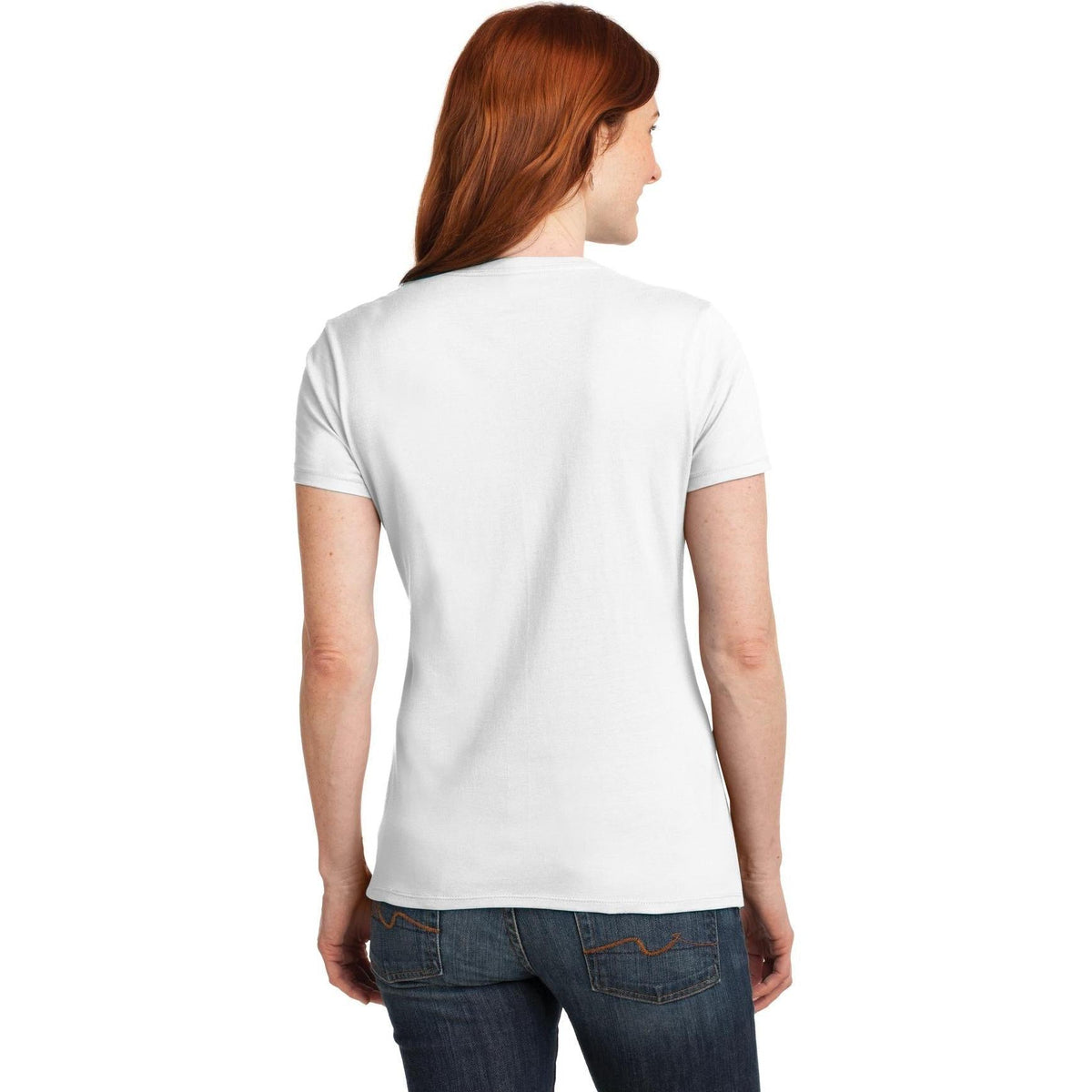 no-logo Hanes Ladies Nano-T Cotton V-Neck T-Shirt-Regular-Hanes-Thread Logic