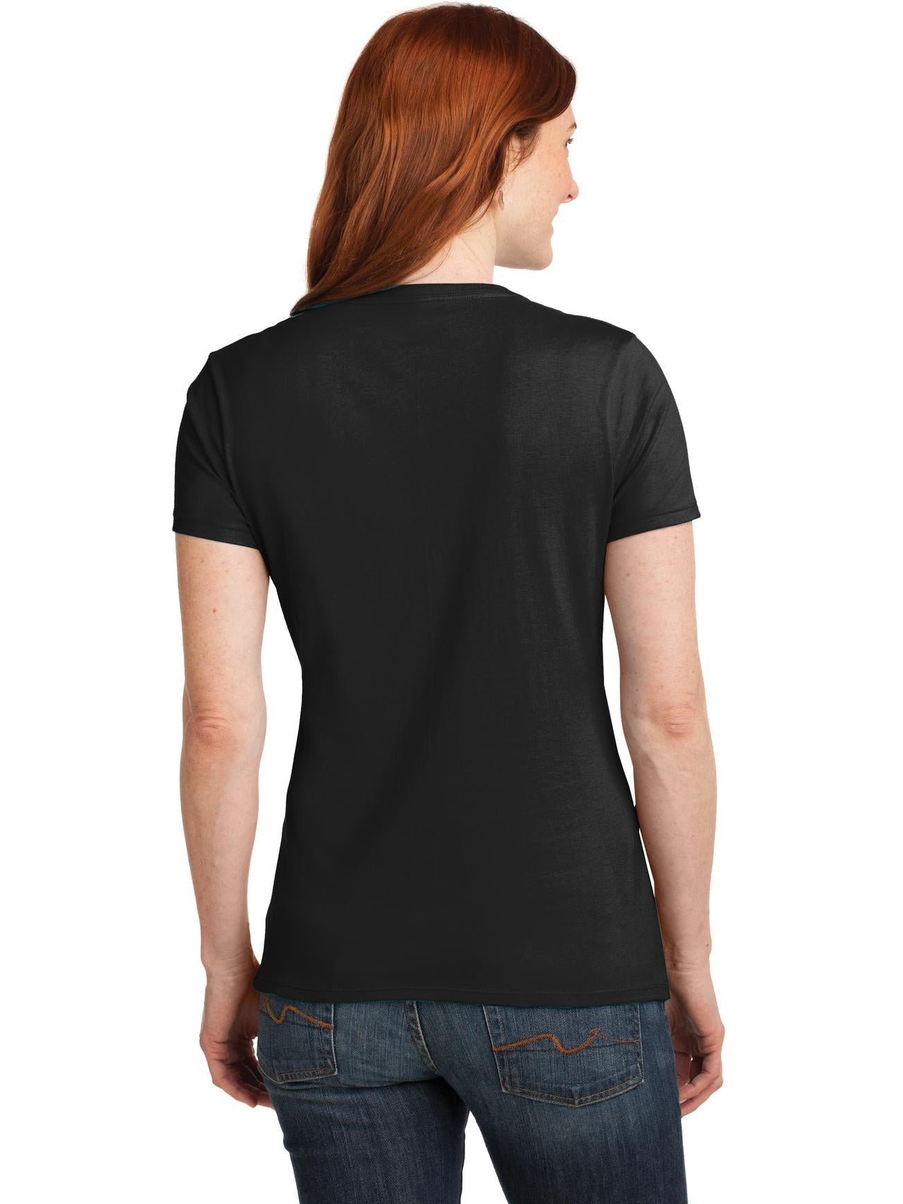 no-logo Hanes Ladies Nano-T Cotton V-Neck T-Shirt-Regular-Hanes-Thread Logic