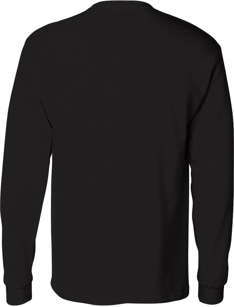 no-logo Hanes Men's Authentic Long-Sleeve Pocket T-Shirt-Men's T Shirts-Hanes-Thread Logic