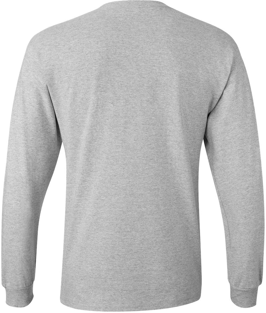 no-logo Hanes Men's Authentic Long-Sleeve Pocket T-Shirt-Men's T Shirts-Hanes-Thread Logic