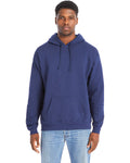  Hanes Perfect Sweats Pullover Hooded Sweatshirt-Men's Layering-Hanes-Navy-S-Thread Logic