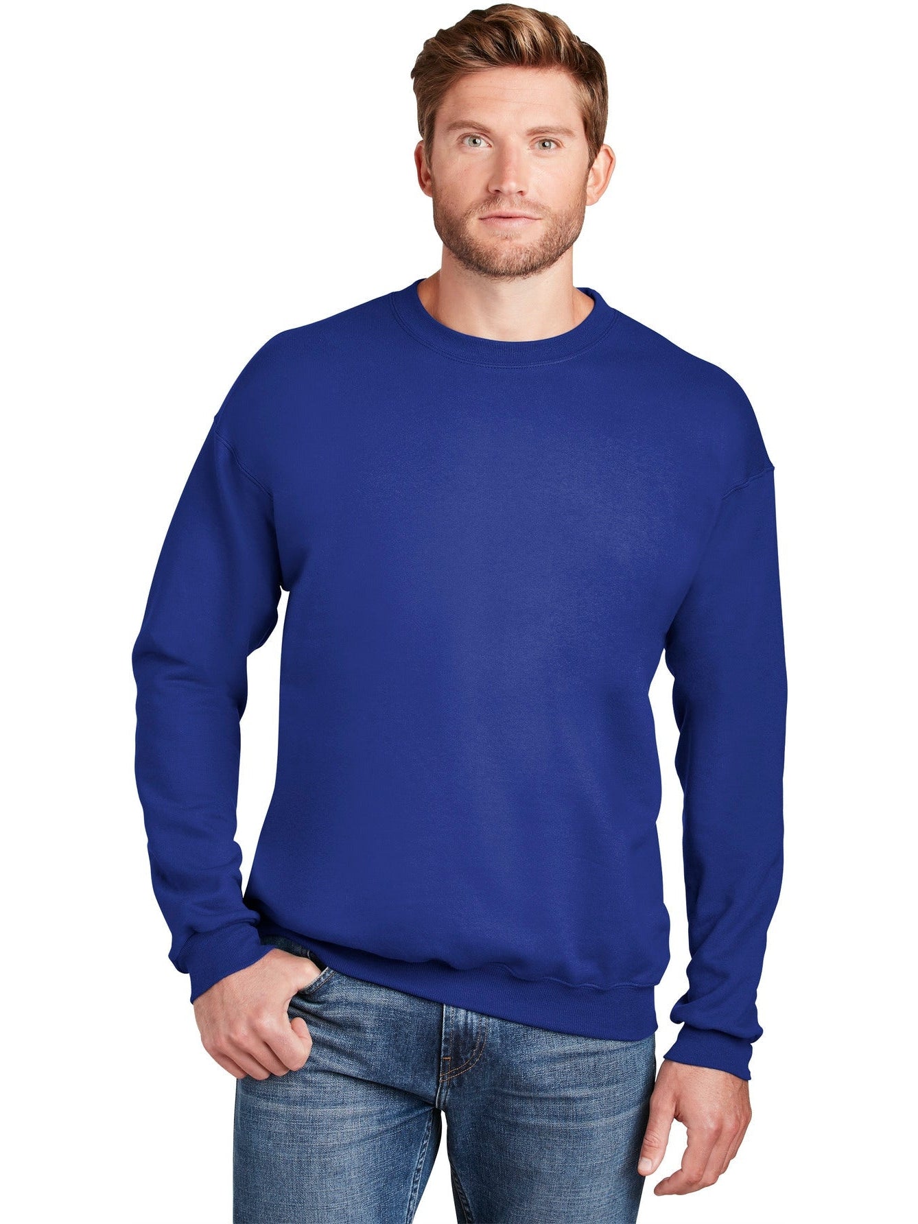 no-logo Hanes Ultimate Cotton Crewneck Sweatshirt-Regular-Hanes-Thread Logic