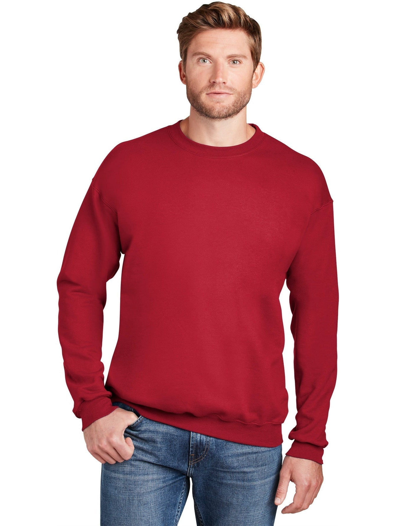 no-logo Hanes Ultimate Cotton Crewneck Sweatshirt-Regular-Hanes-Thread Logic