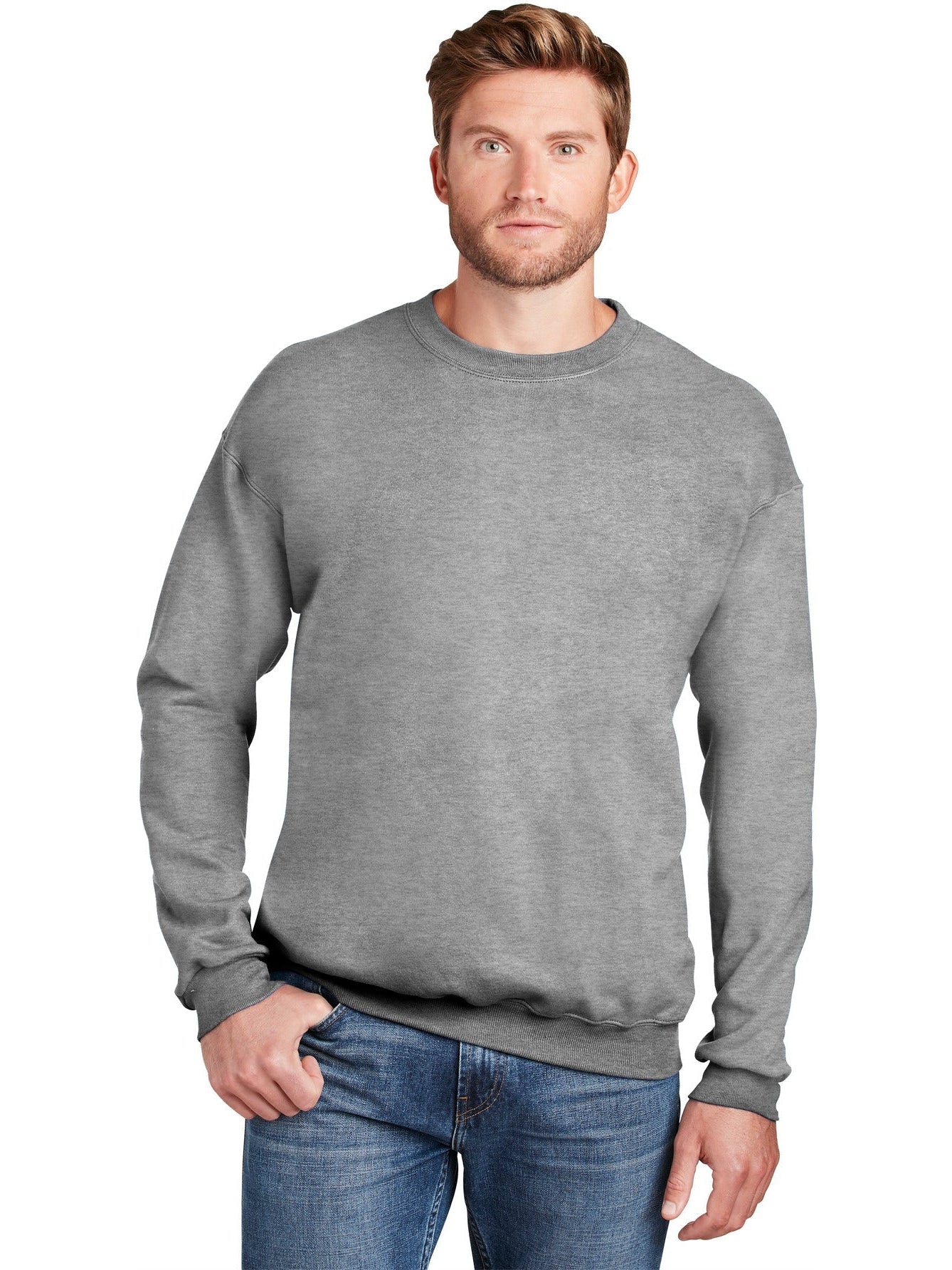 no-logo Hanes Ultimate Cotton Crewneck Sweatshirt-Regular-Hanes-Thread Logic