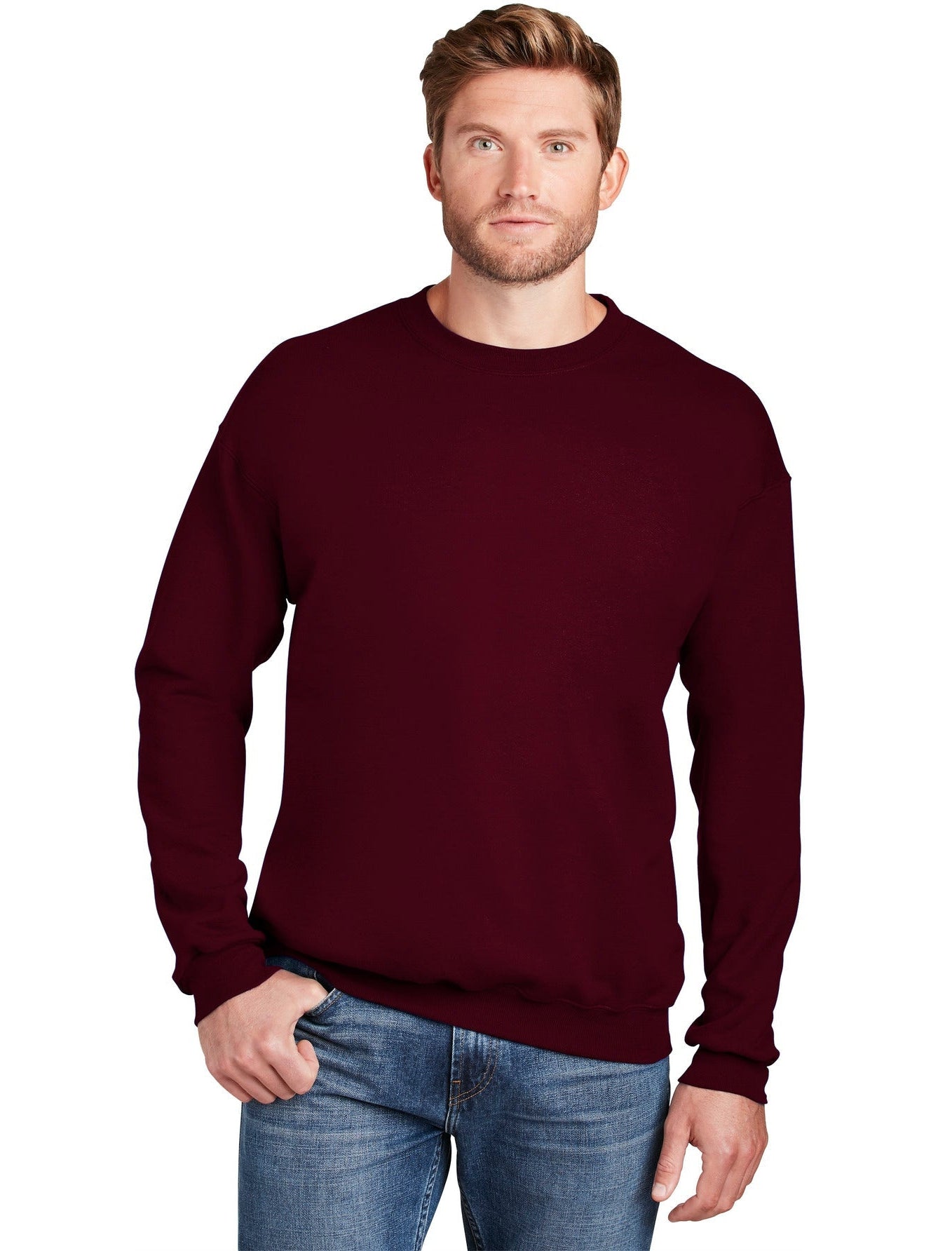 no-logo Hanes Ultimate Cotton Crewneck Sweatshirt-Regular-Hanes-Thread Logic