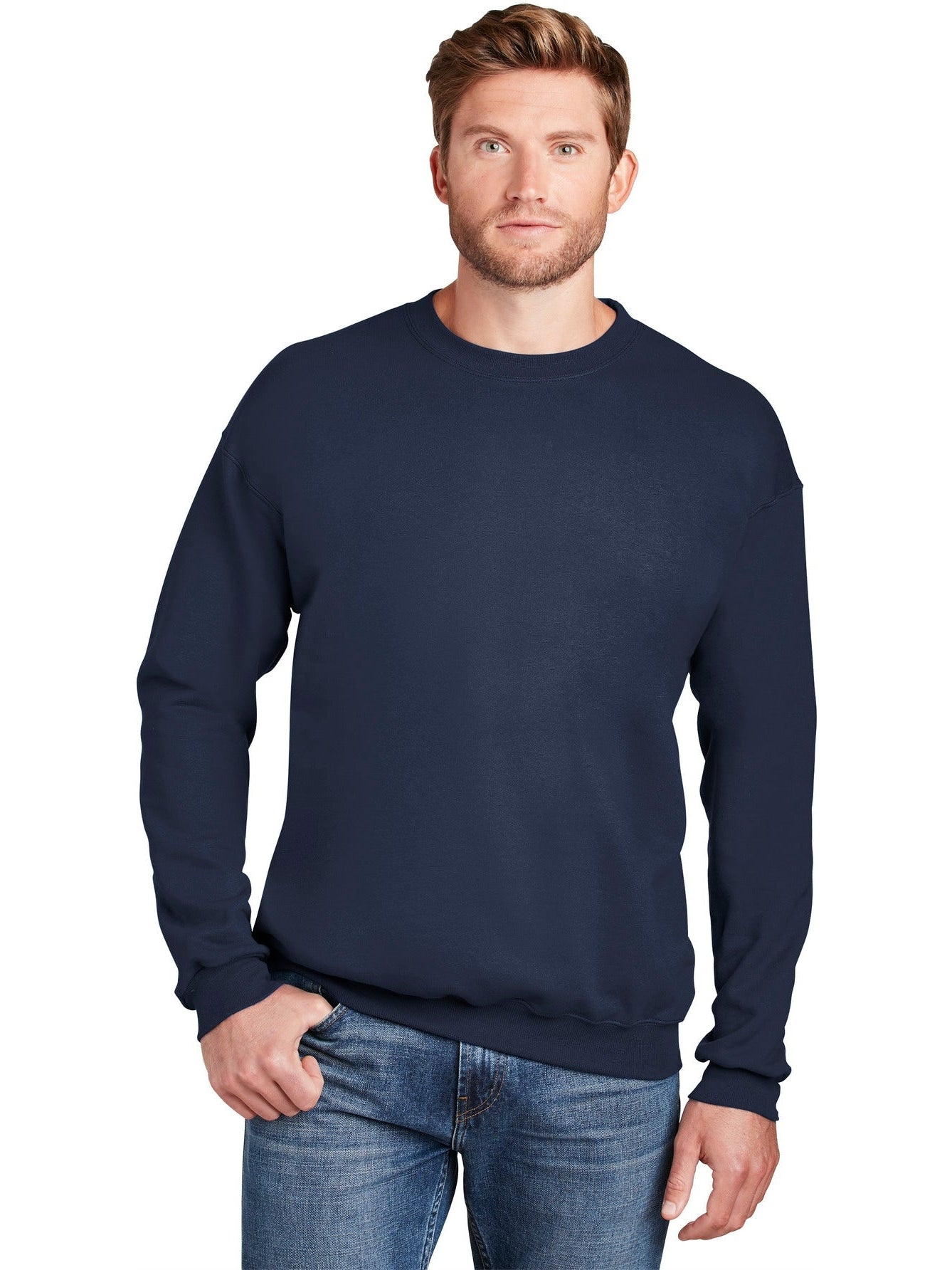 no-logo Hanes Ultimate Cotton Crewneck Sweatshirt-Regular-Hanes-Thread Logic